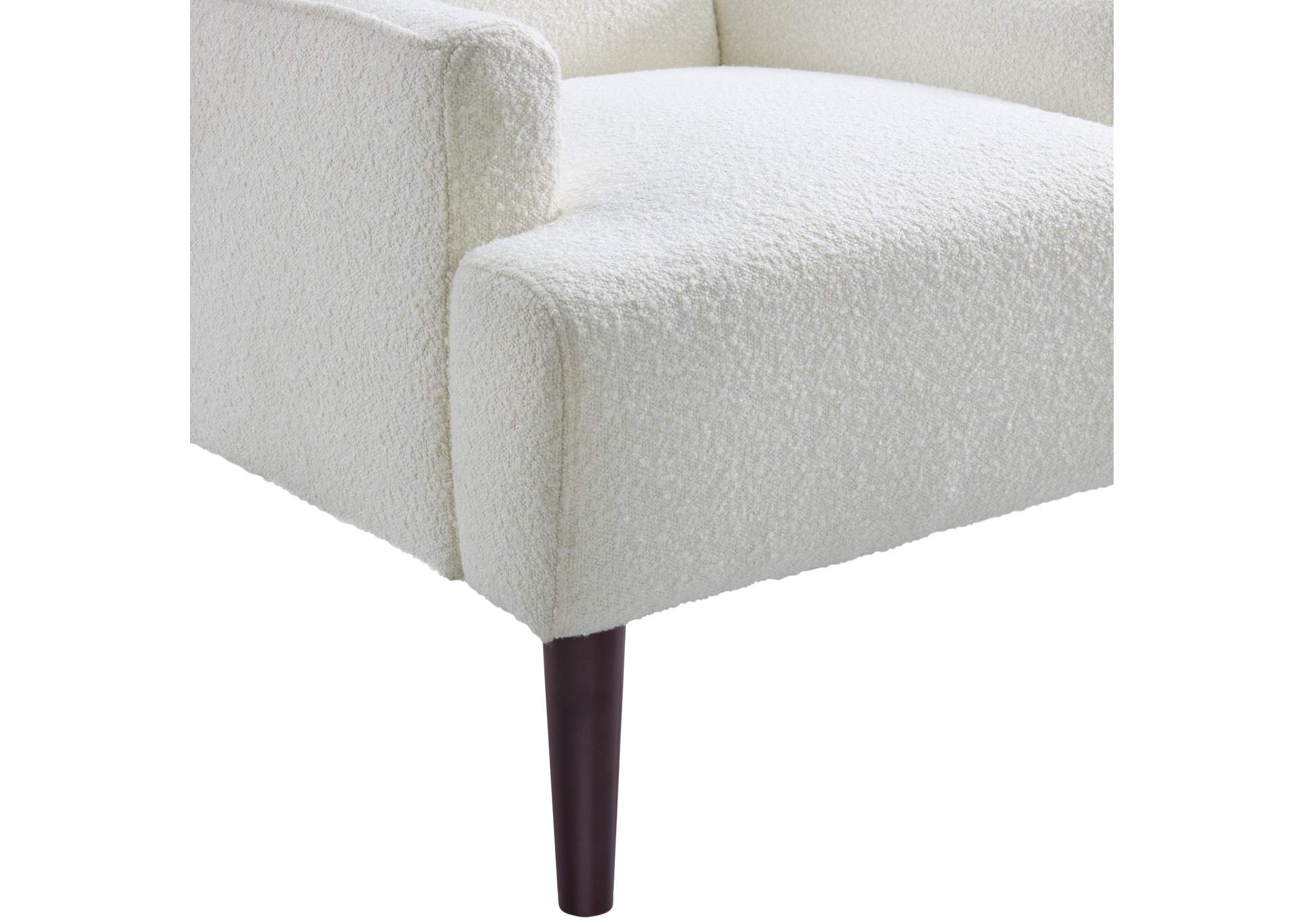 Kiwi Chair In 8077 Boucle White Espresso image 4