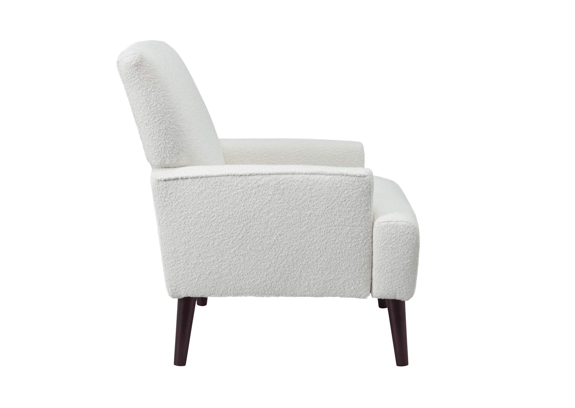 Kiwi Chair In 8077 Boucle White Espresso image 7