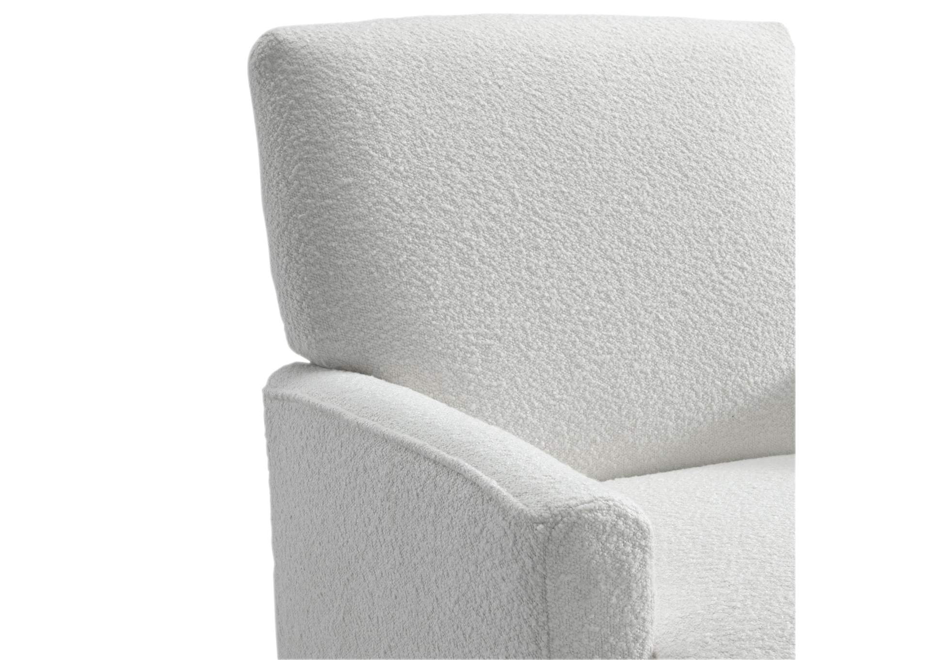 Kiwi Chair In 8077 Boucle White Espresso image 3