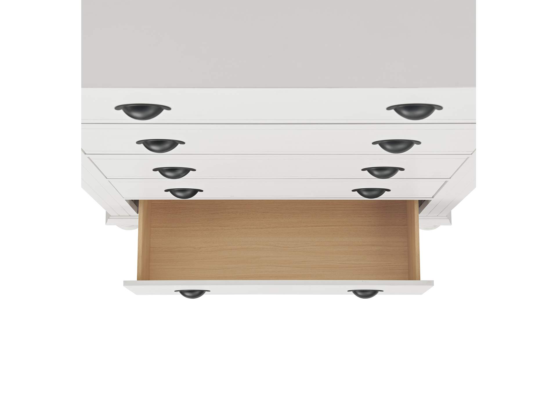 Kona Full Panel 3 Piece Bedroom Set In White image 3