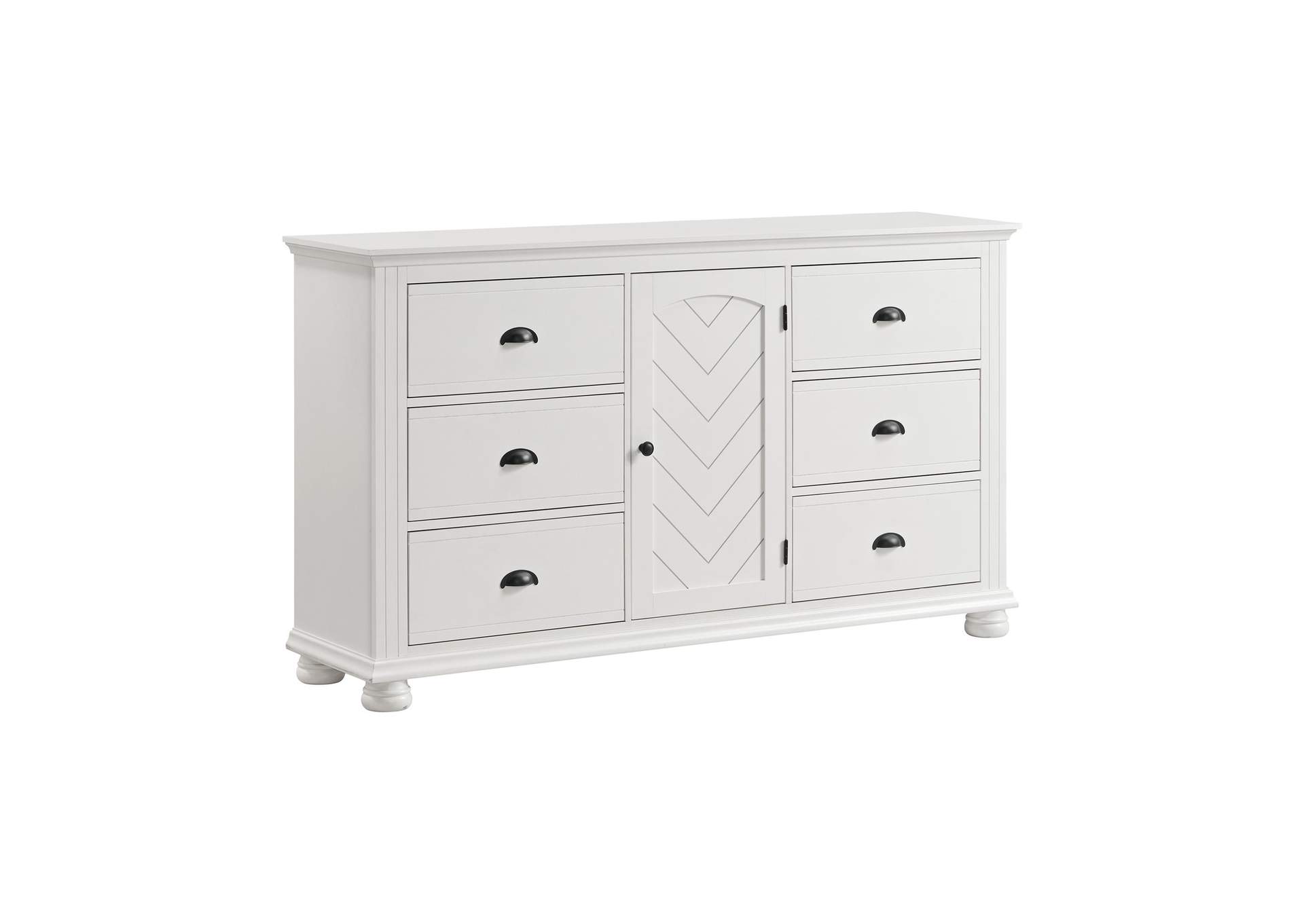 Kona 6 - Drawer Dresser In White image 3