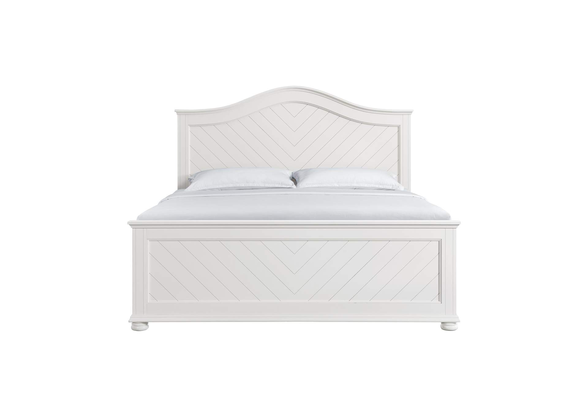 Kona King Panel Bed In White image 4