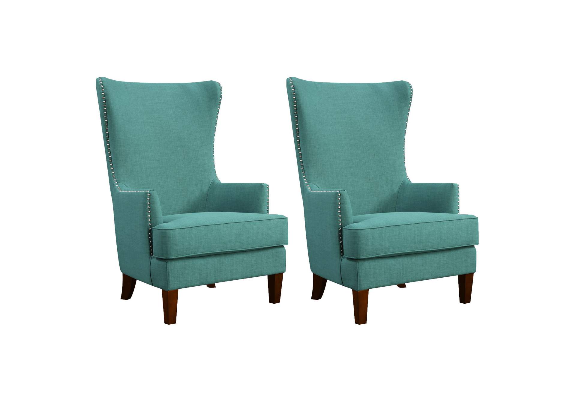 Kori 724 Chair With Chrome Nails Heirloom Aqua - Teal image 6