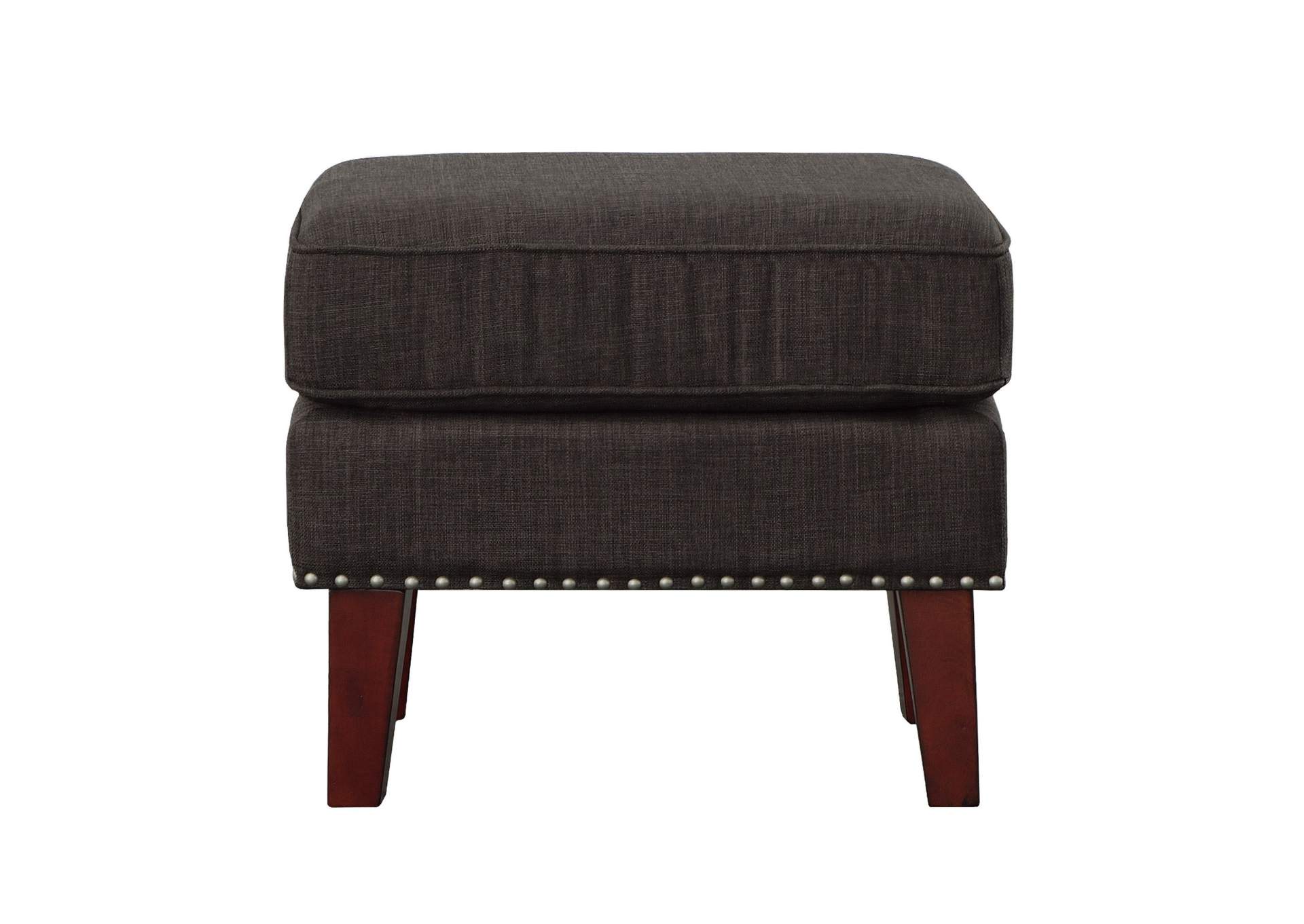 Kori Ottoman In Heirloom Charcoal