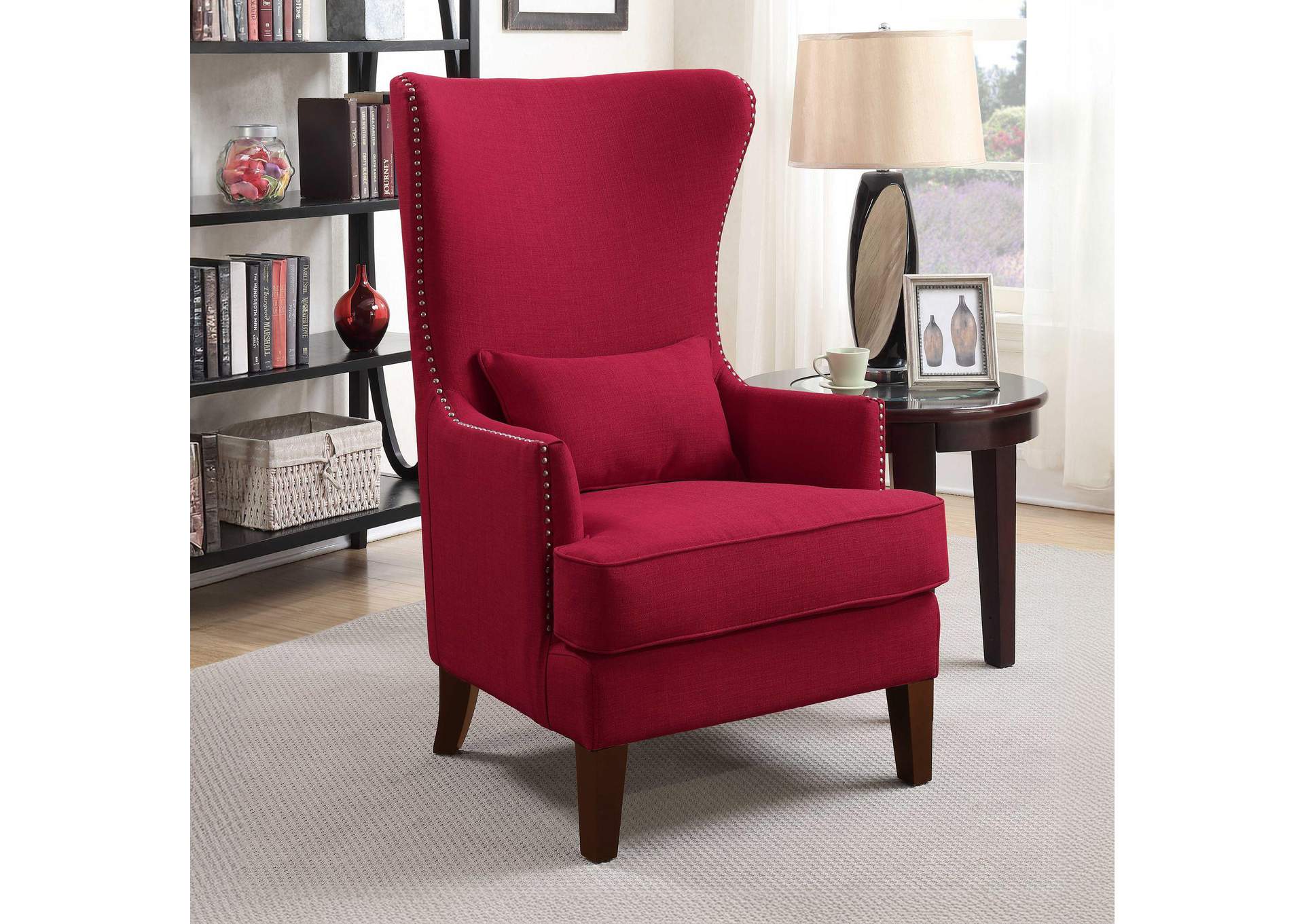 Kori 724 Chair With Chrome Nails Heirloom Berry image 1