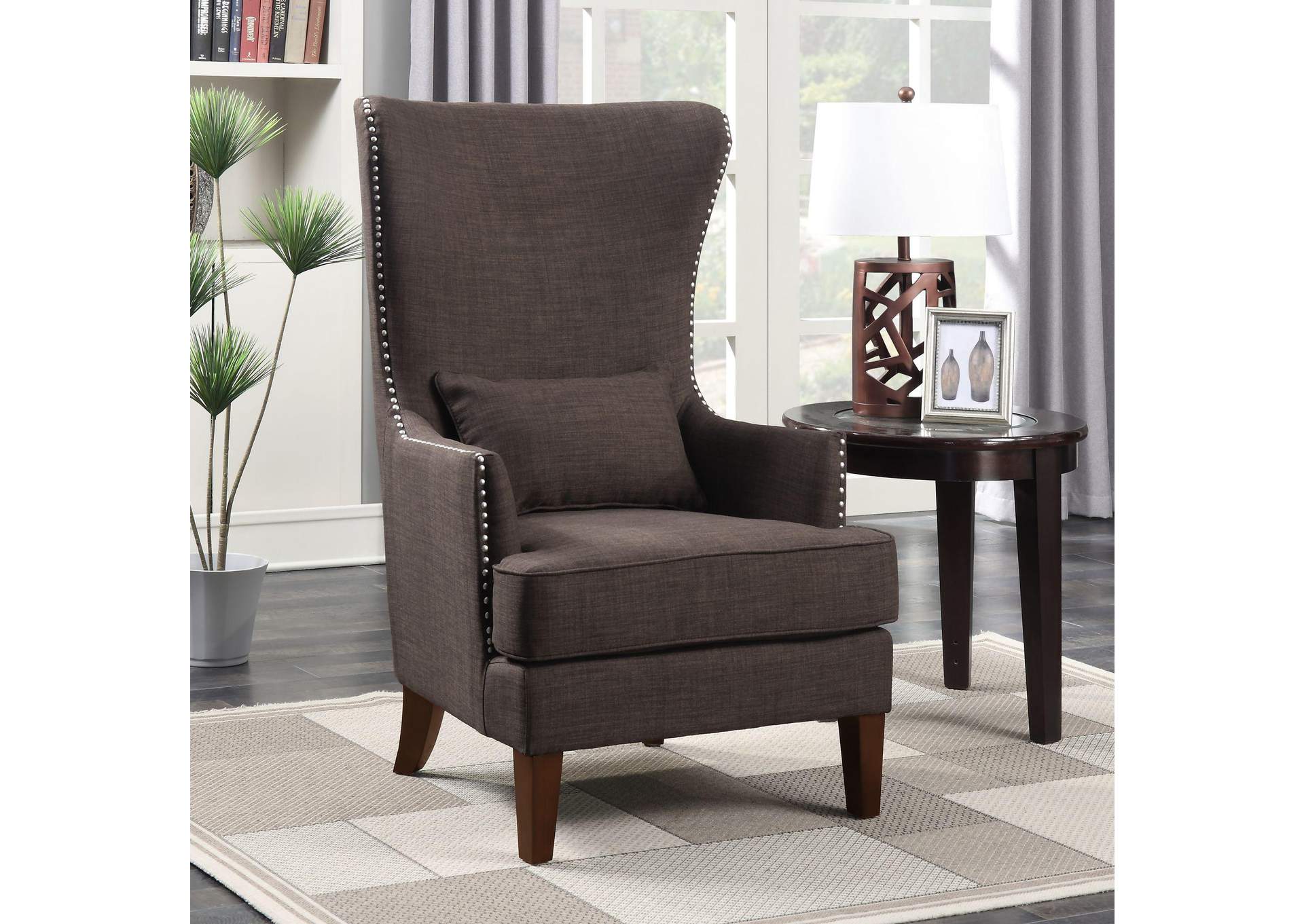 Kori 724 Chair With Chrome Nails Heirloom Chocolate image 1