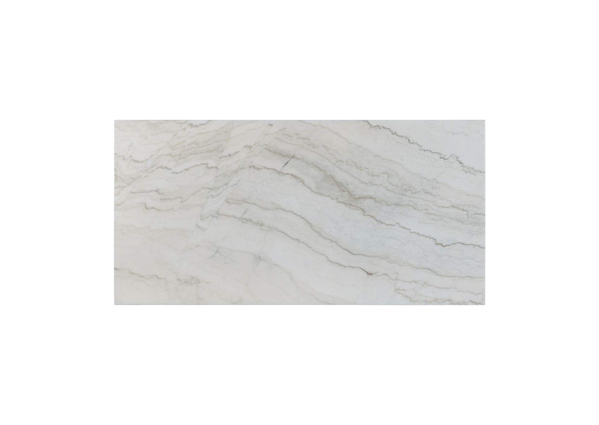 Lakeview Rectangular Standard Height Dining Table In White Marble image 4