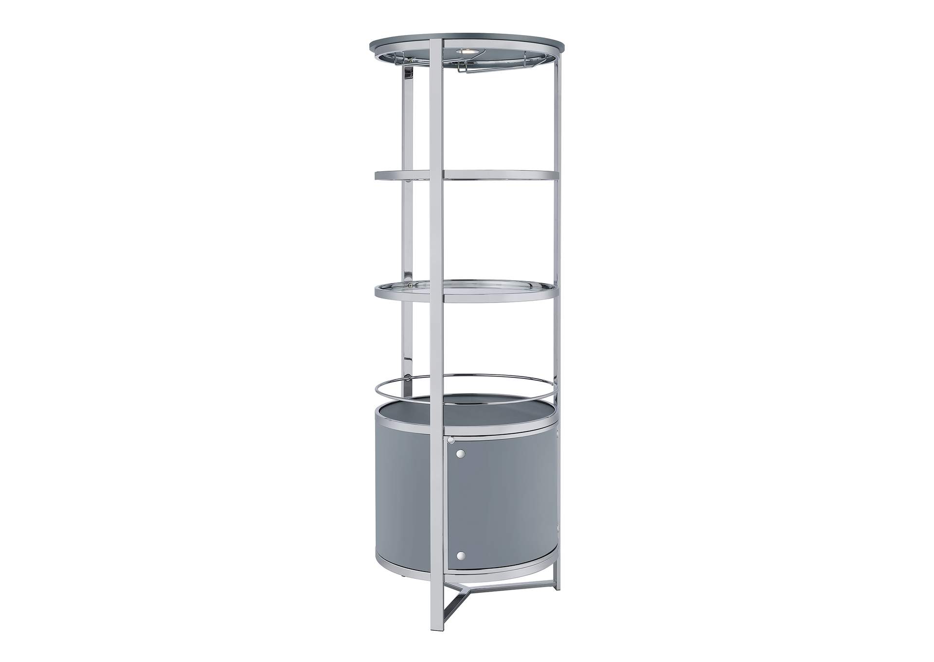 Lalia Wine Rack With Led In Grey image 4