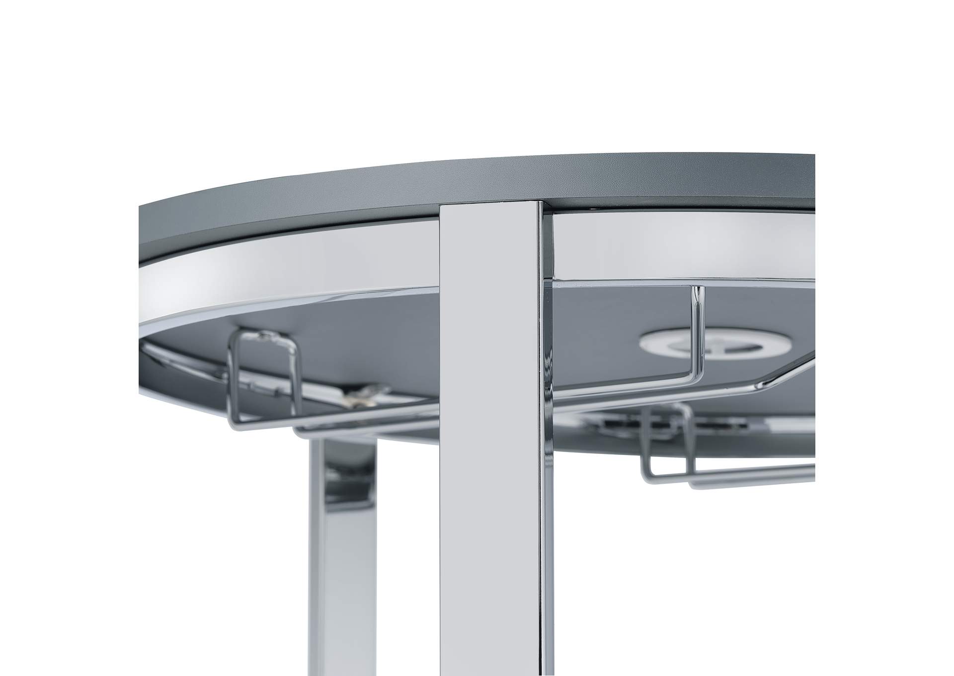 Lalia Wine Rack With Led In Grey image 5