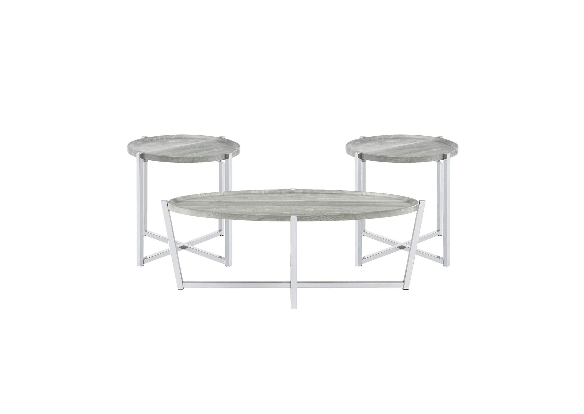 Landry Grey 3 Piece Occasional Table Set image 3