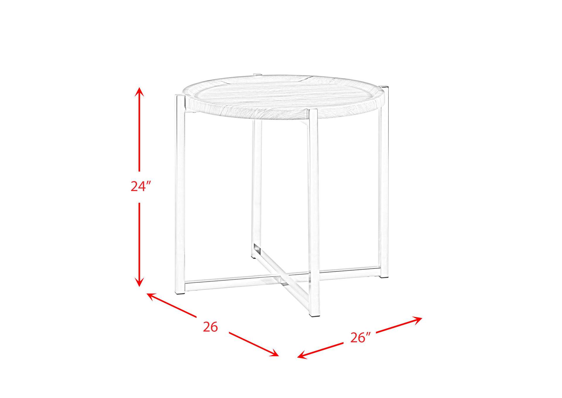 Landry Grey 3 Piece Occasional Table Set image 9