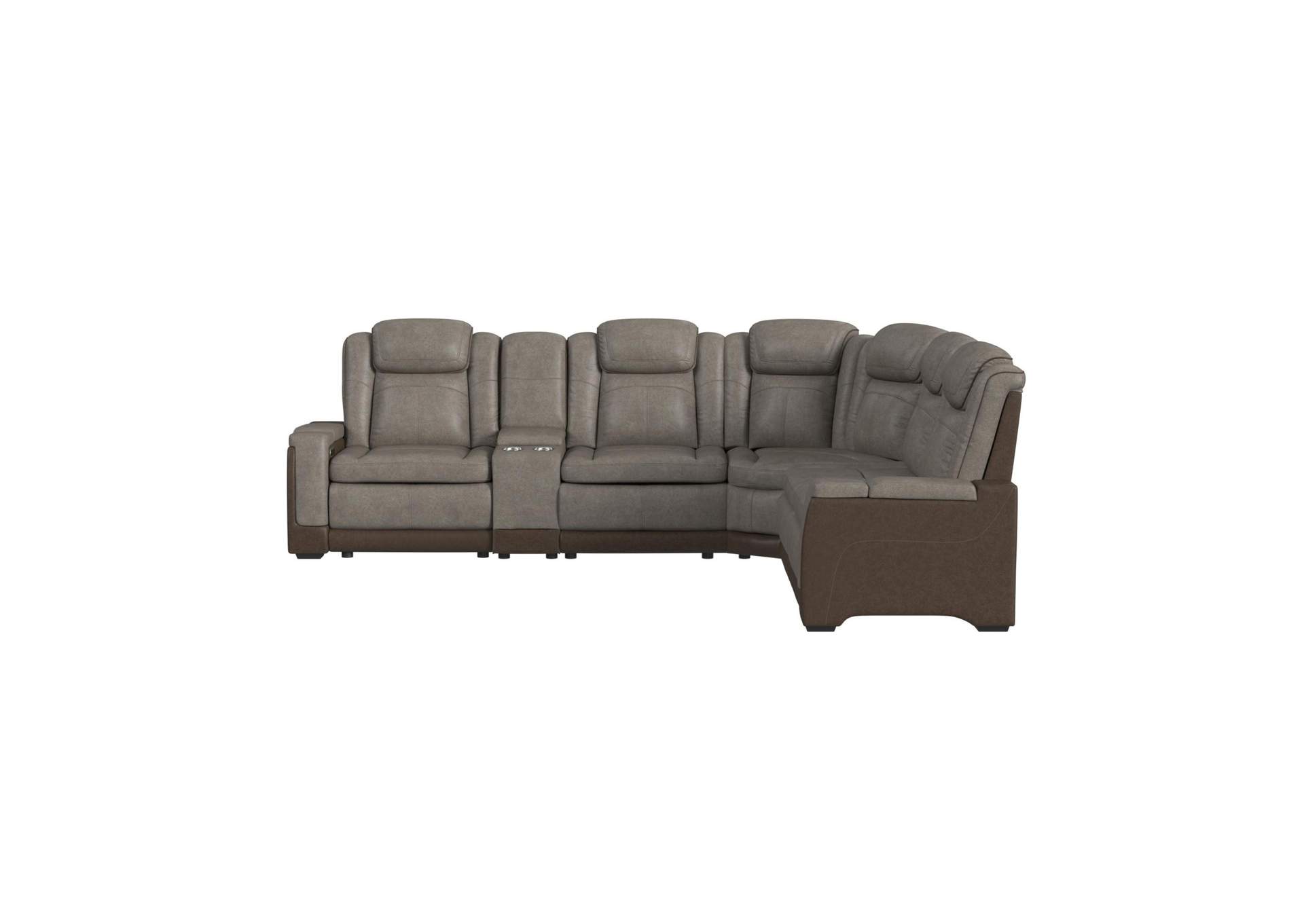 Lantana Left Hand Facing P2 Recliner In Rocky Grey - Brown image 5