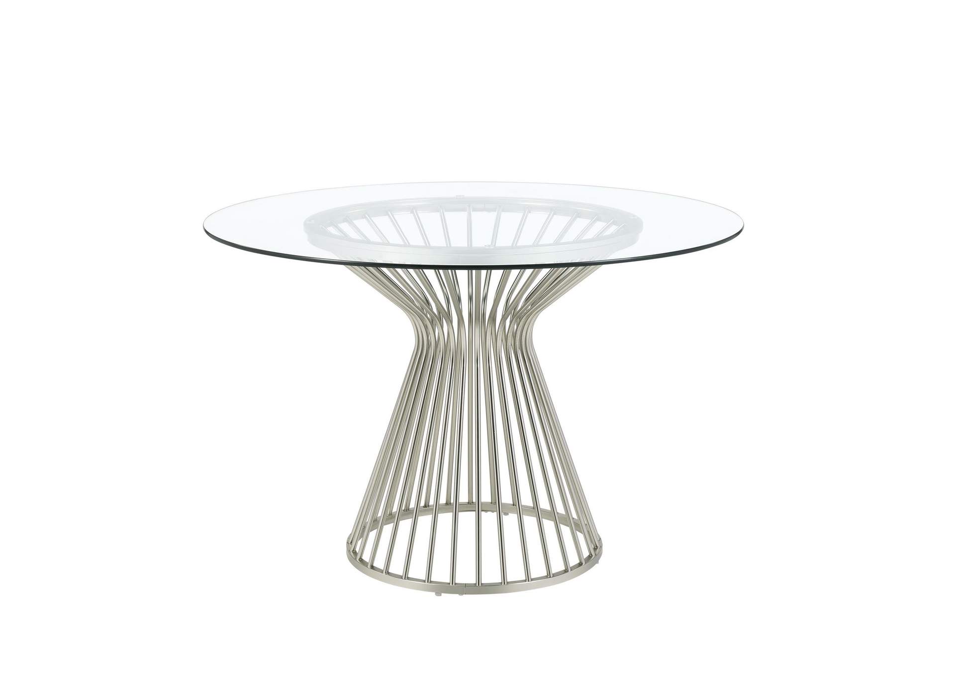Lavinia Chrome Dining Table image 5