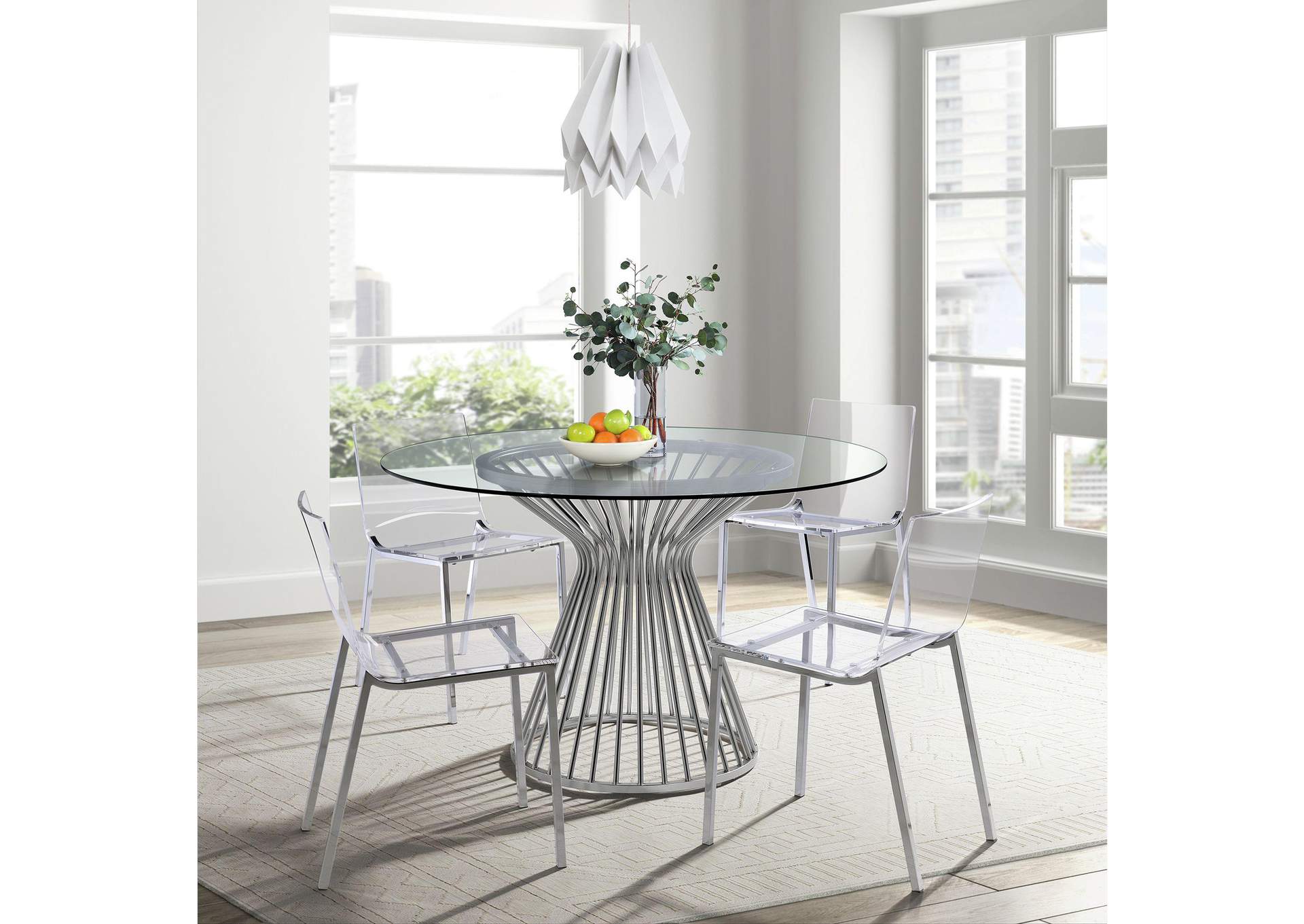 Lavinia Dining Chair Chrome 2 Per Carton image 1
