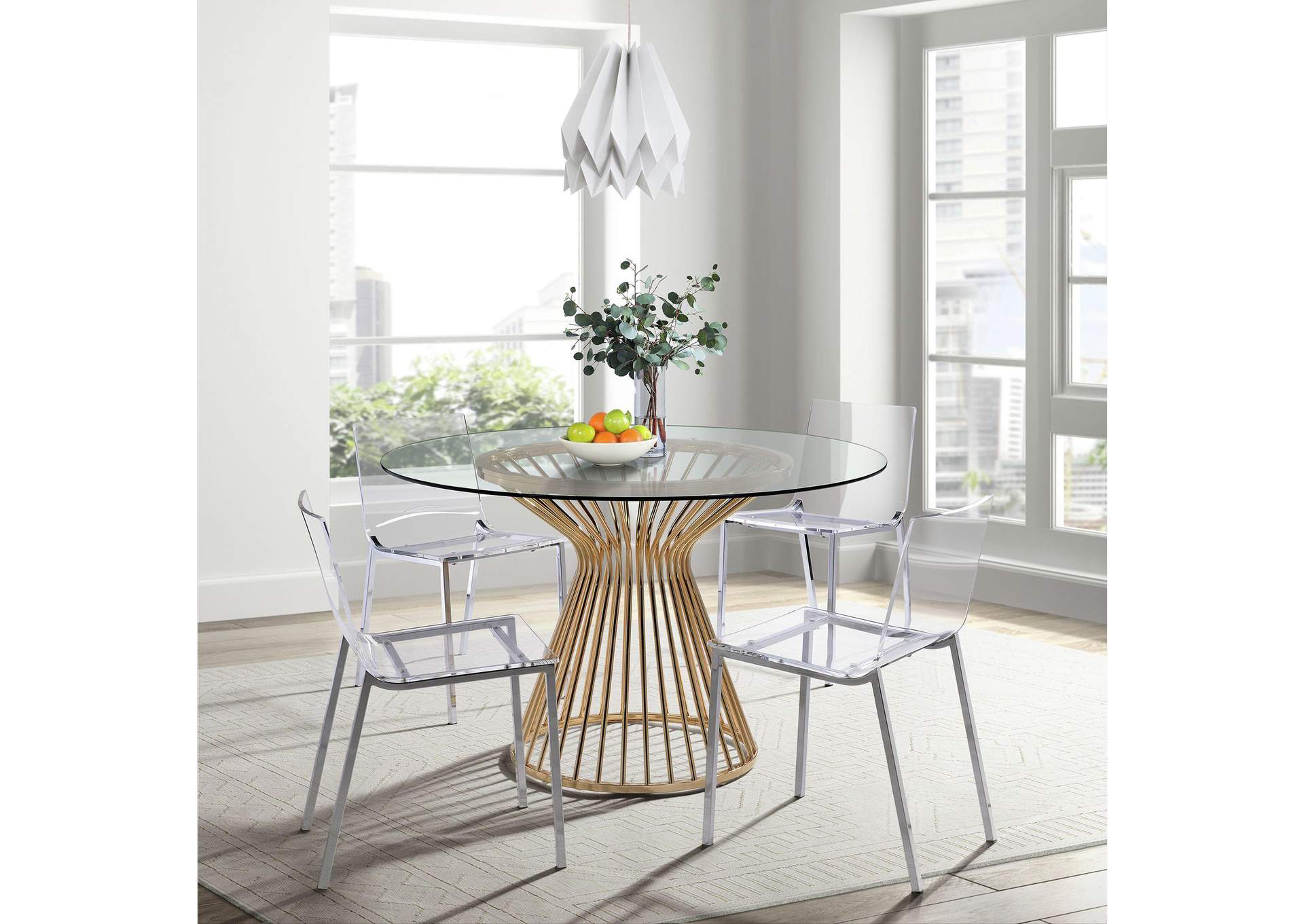 Lavinia Gold Dining Table image 1