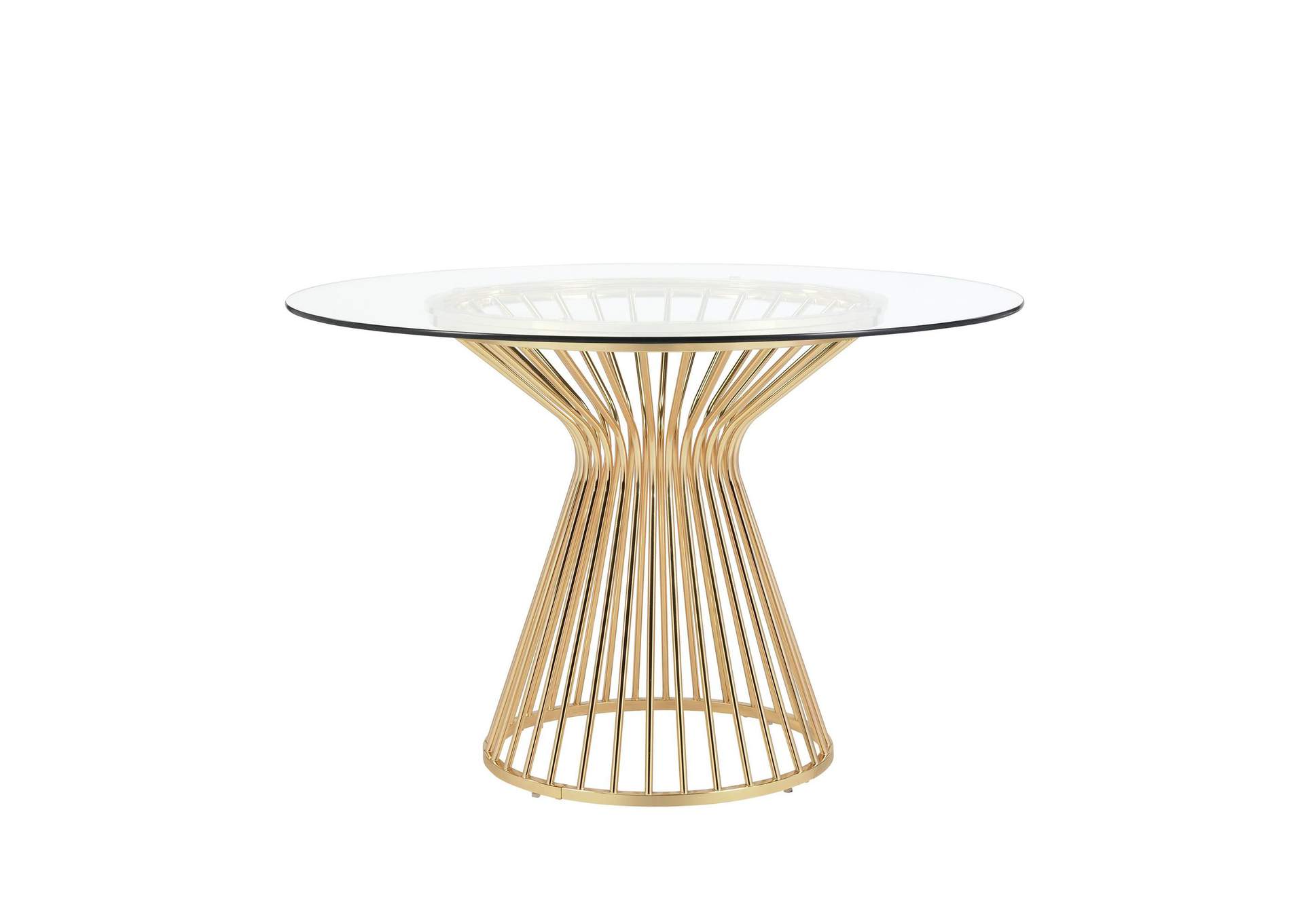 Lavinia Gold Dining Table image 4