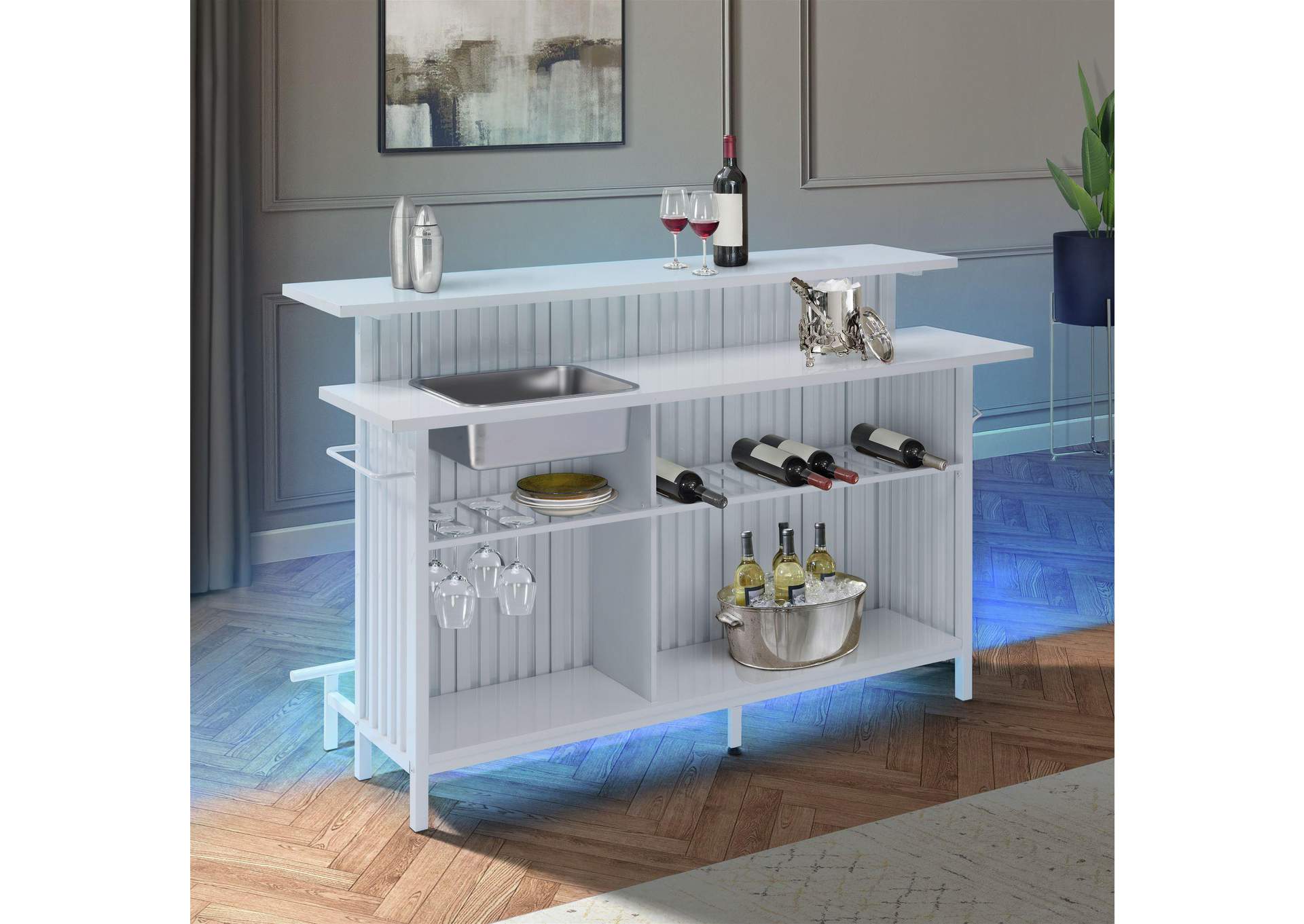 Leilani Bar Table In White image 1