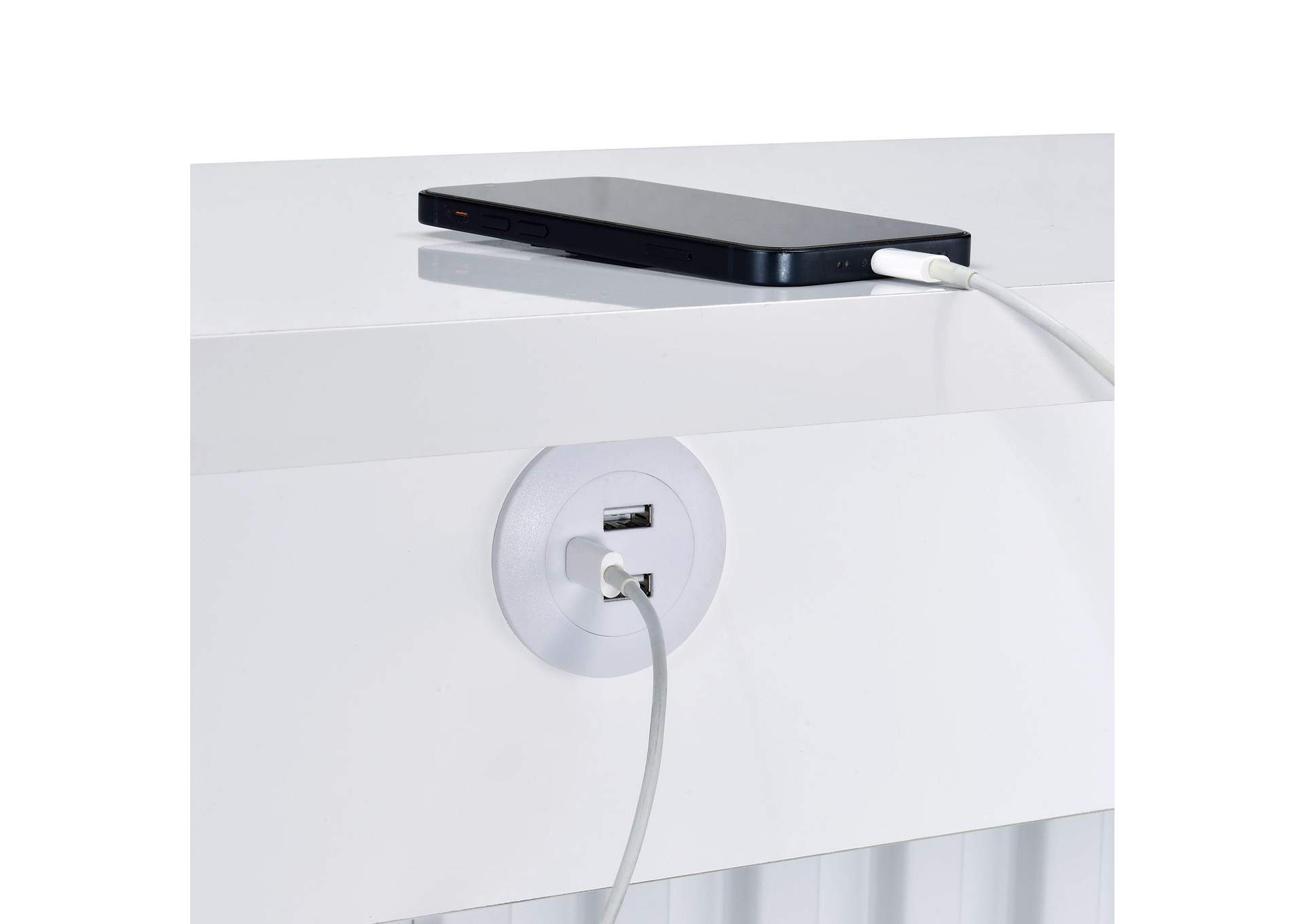 Leilani Bar Table In White image 9