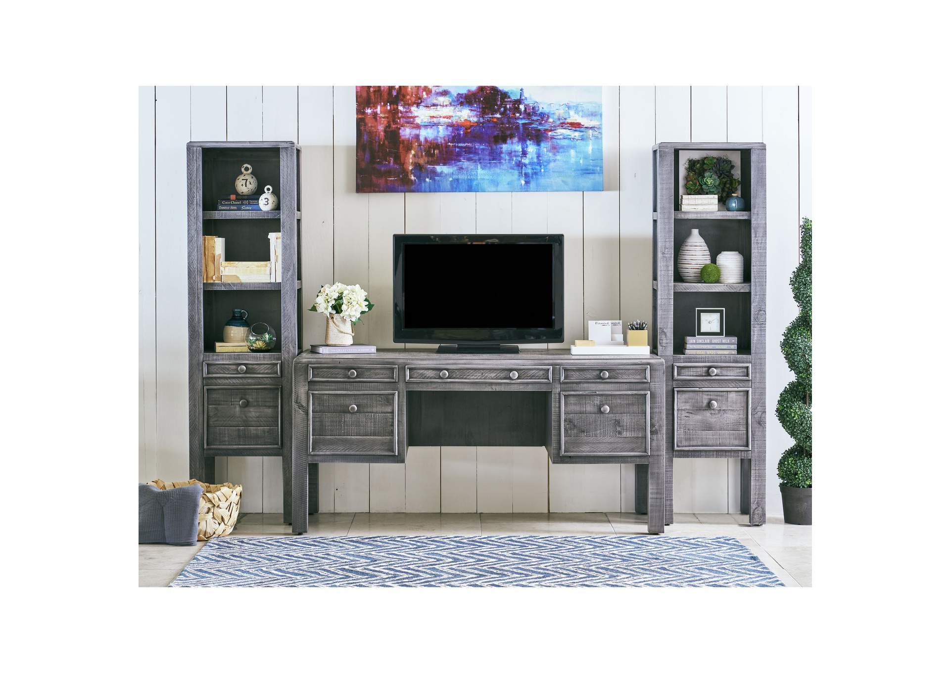Leo 3 Piece Set In Industrial Grey