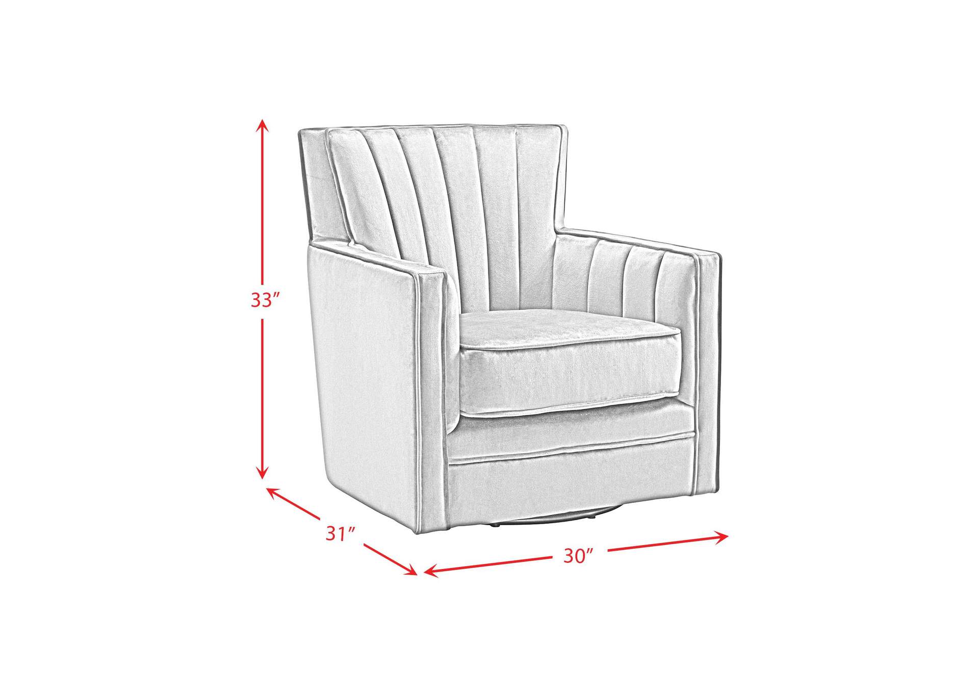 Loden Swivel Chair In Royale Grey image 5