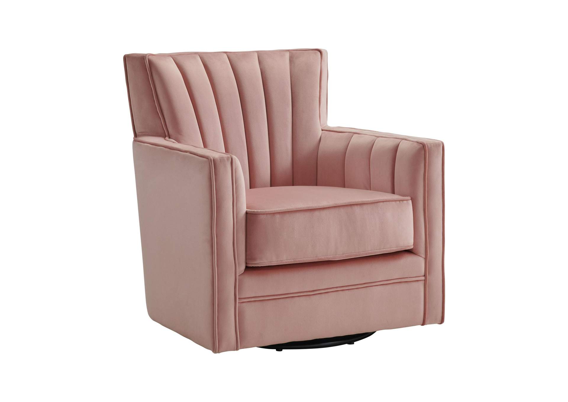 Loden Swivel Chair In Royale Blush image 3