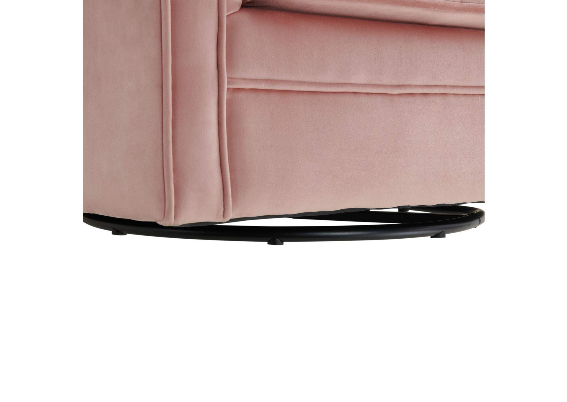 Loden Swivel Chair In Royale Blush image 9