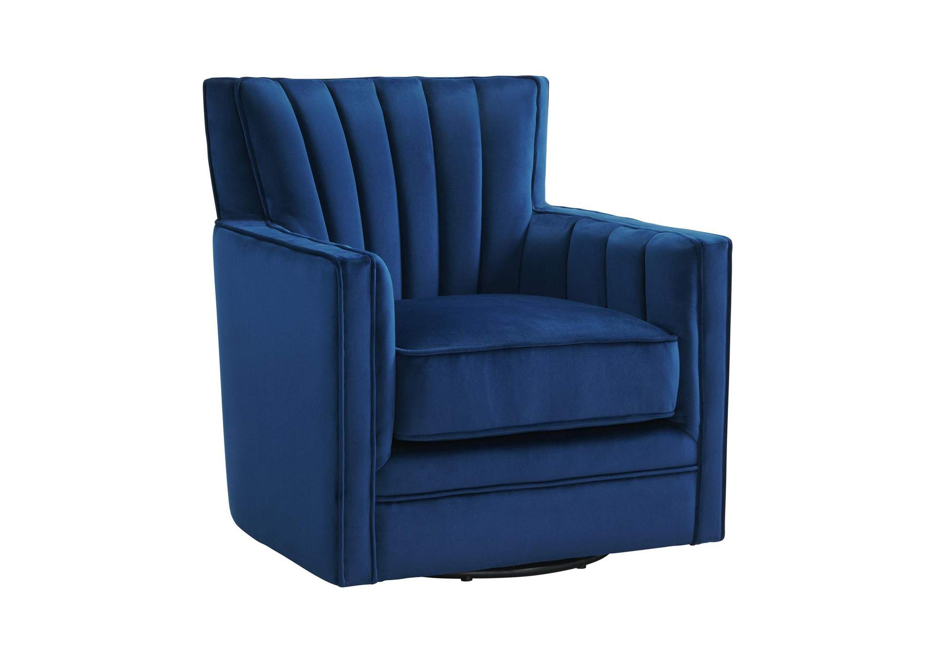 Loden Swivel Chair In Royale Cobalt image 7