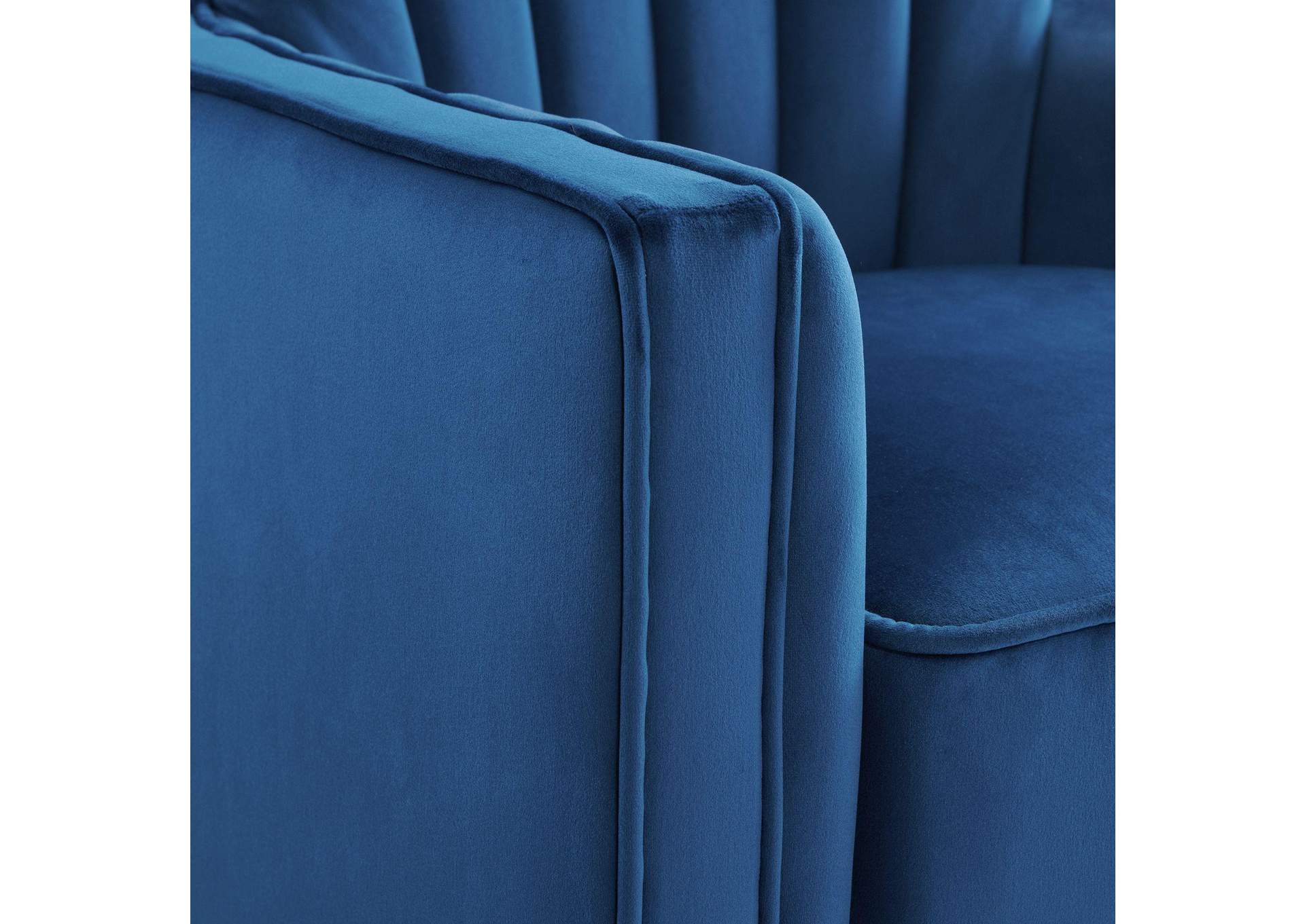 Loden Swivel Chair In Royale Cobalt image 6