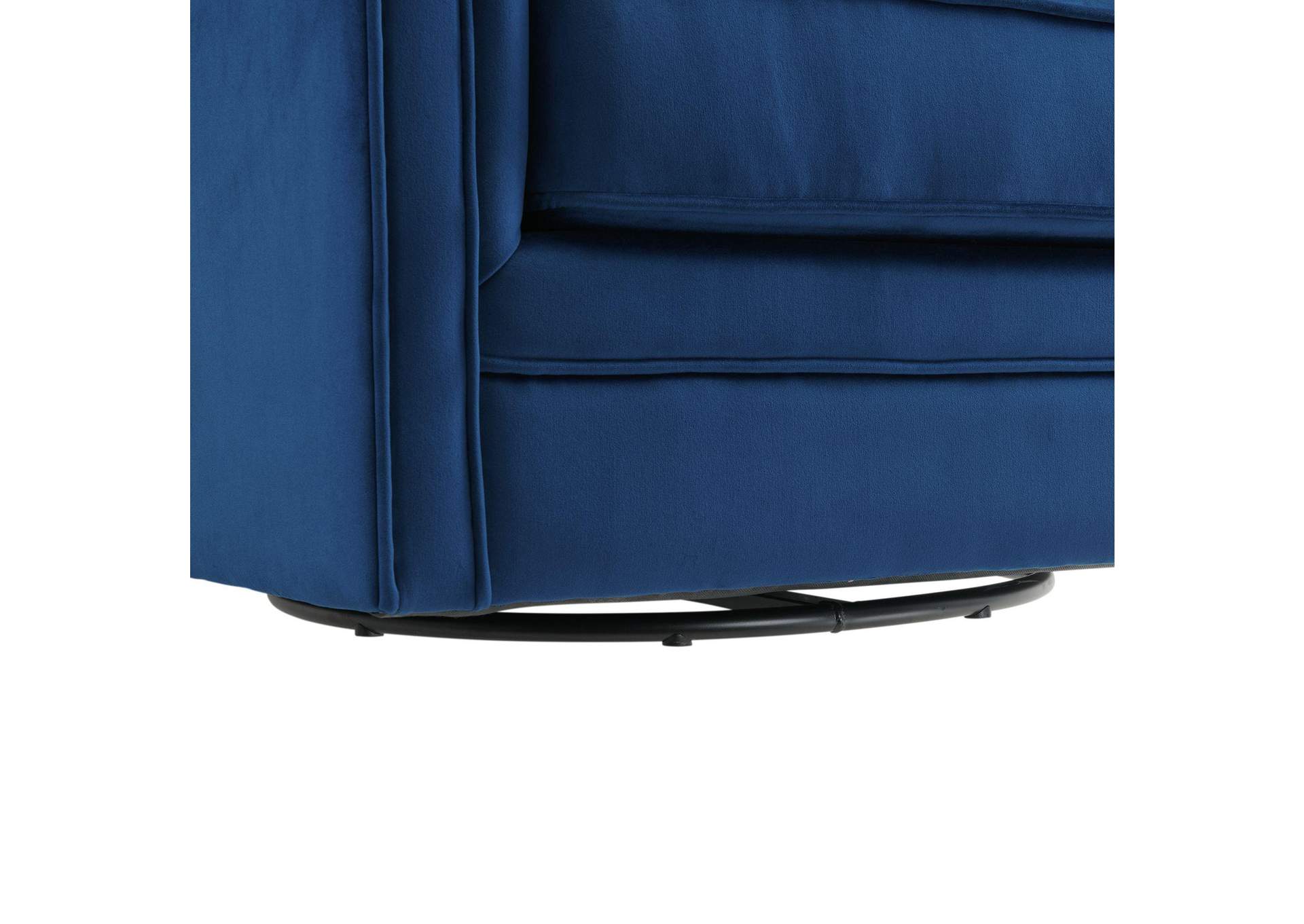 Loden Swivel Chair In Royale Cobalt image 5
