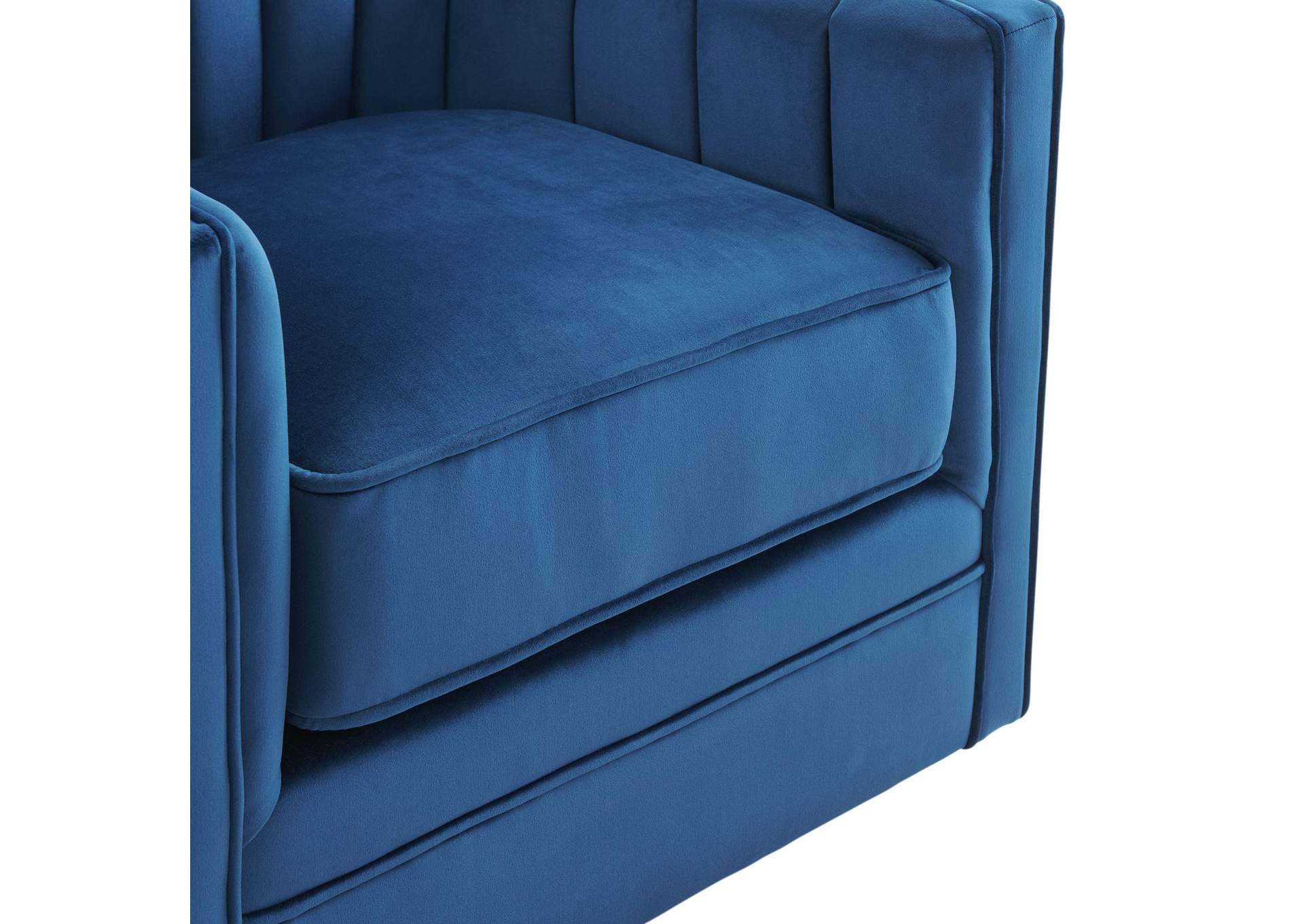 Loden Swivel Chair In Royale Cobalt image 8