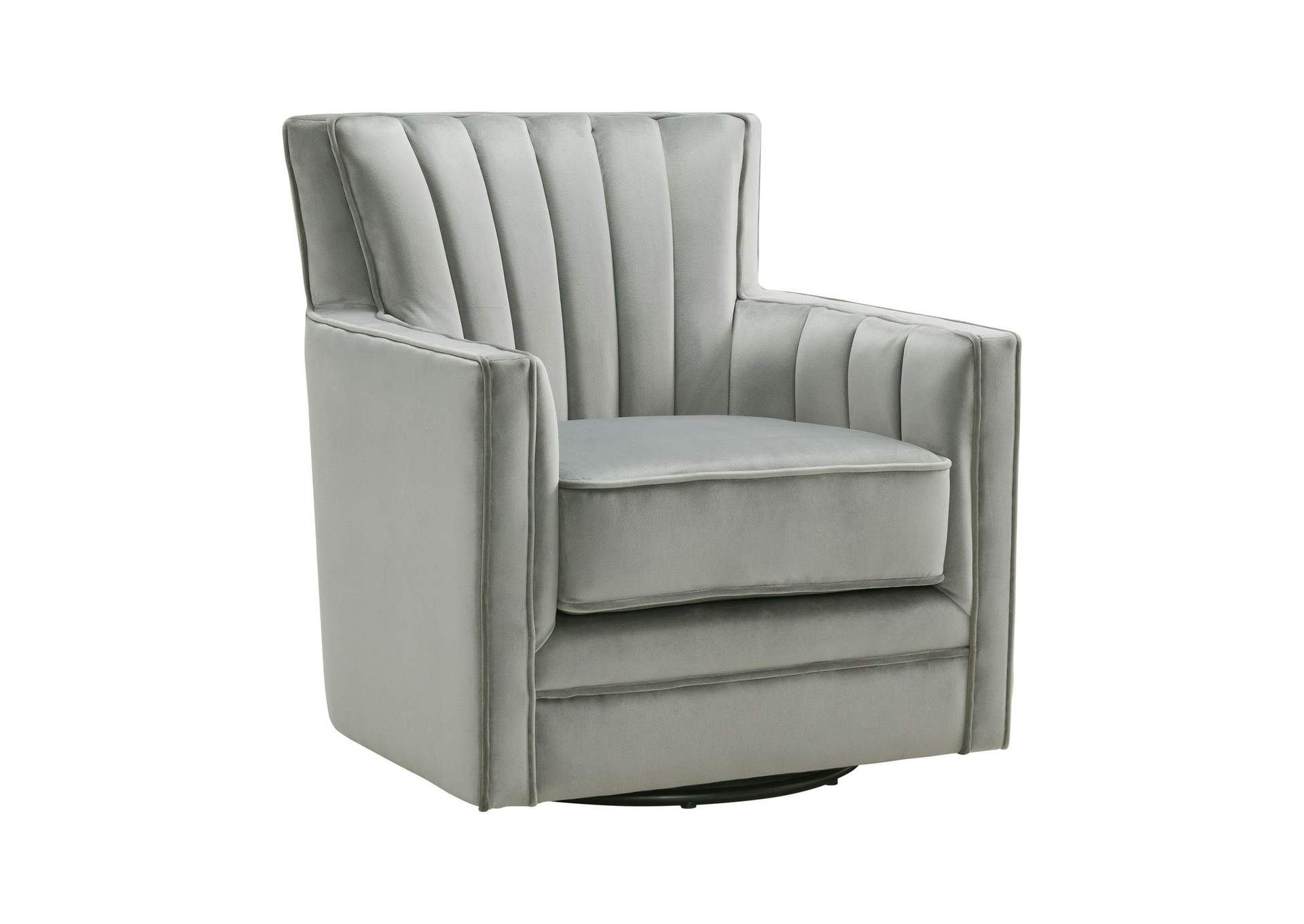 Loden Swivel Chair In Royale Grey image 7