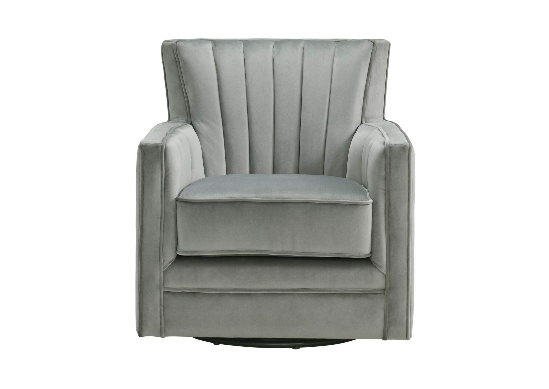 Loden Swivel Chair In Royale Grey image 9