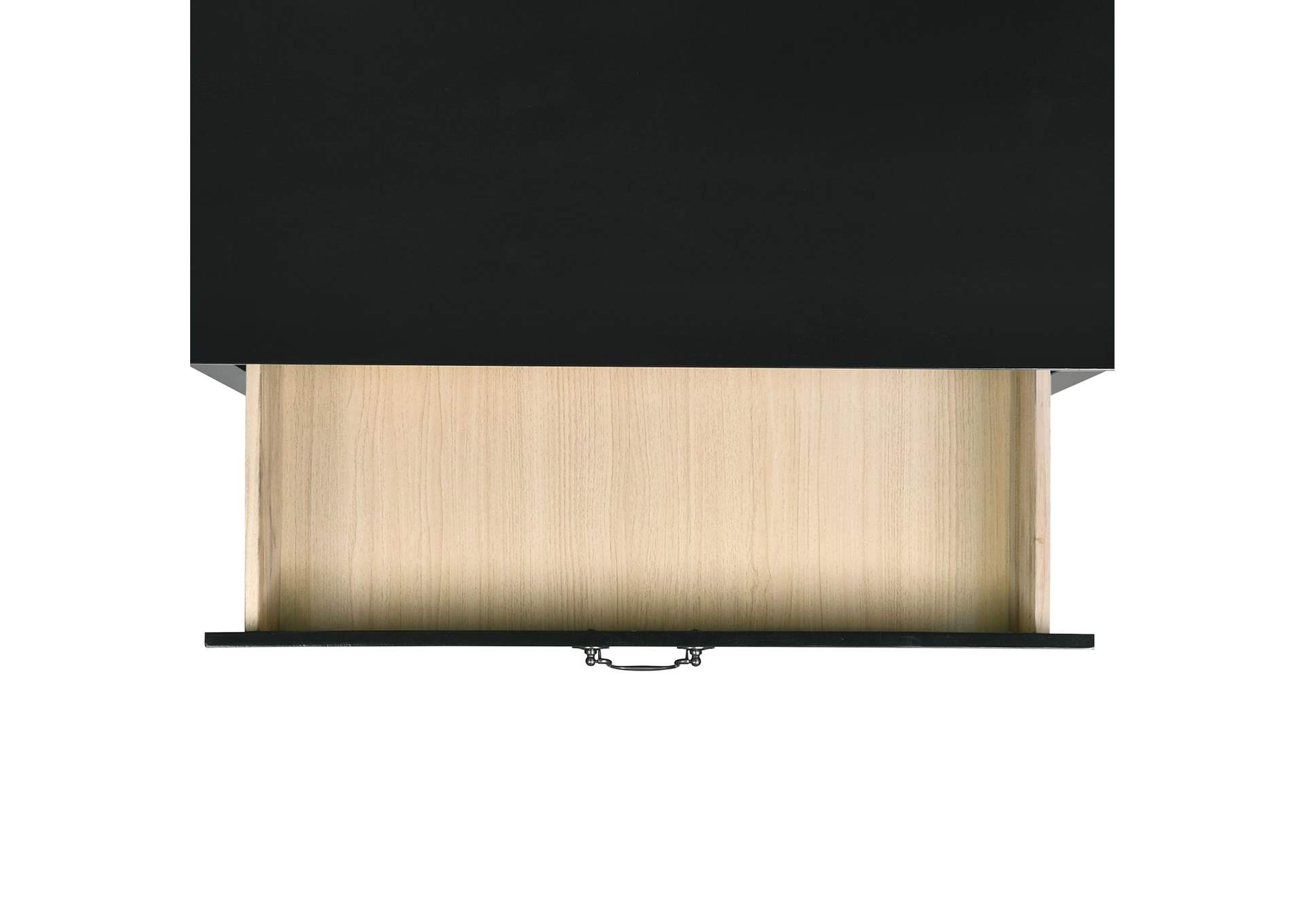 Louis Philippe Queen Panel 5 Piece Bedroom Set In Black image 12