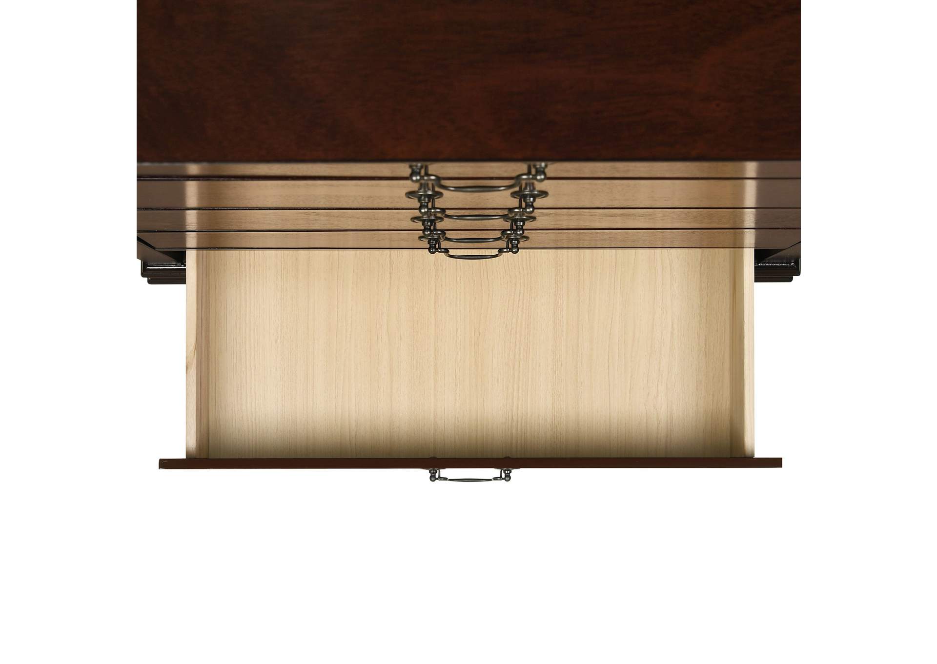 Louis Philippe Full Panel 5 Piece Bedroom Set In Cherry
