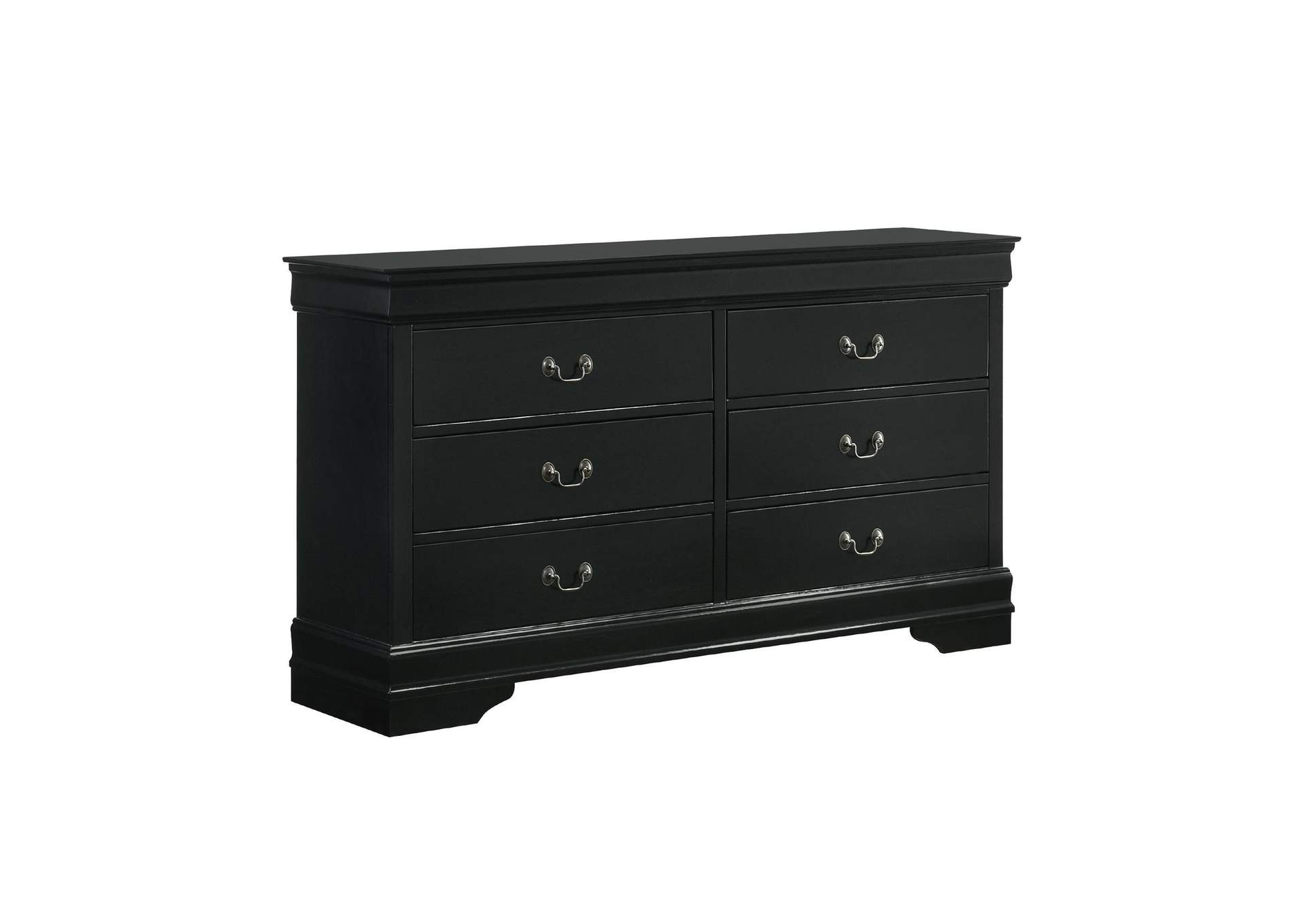 Louis Philippe 6 - Drawer Dresser In Black image 3