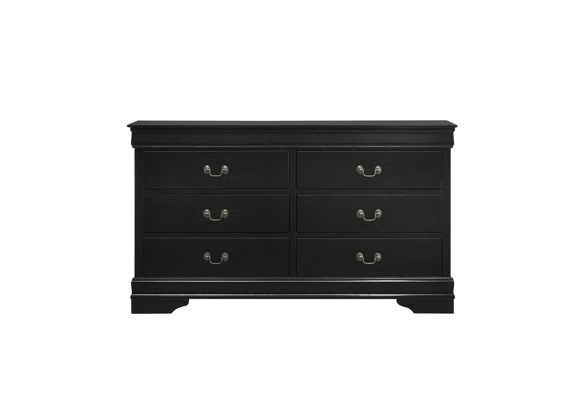 Louis Philippe 6 - Drawer Dresser In Black image 4