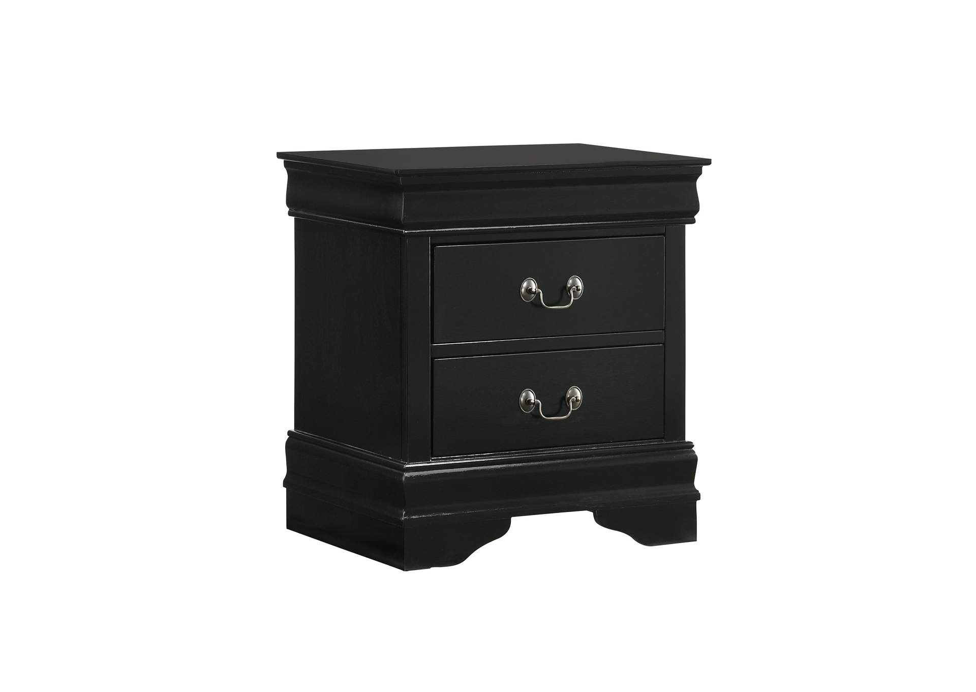 Louis Philippe Queen Panel 5 Piece Bedroom Set In Black image 17