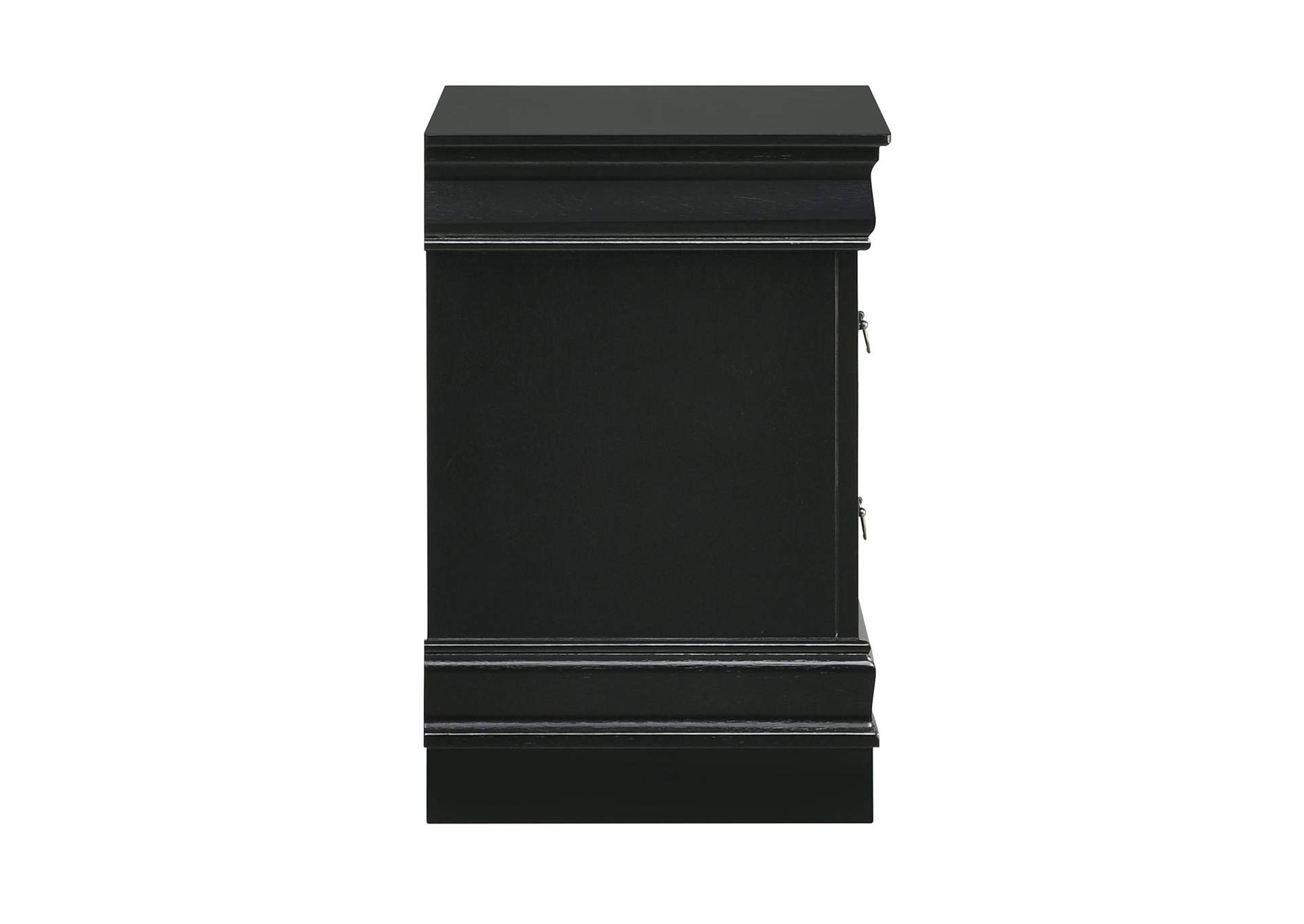 Louis Philippe 2 - Drawer Nightstand In Black image 5