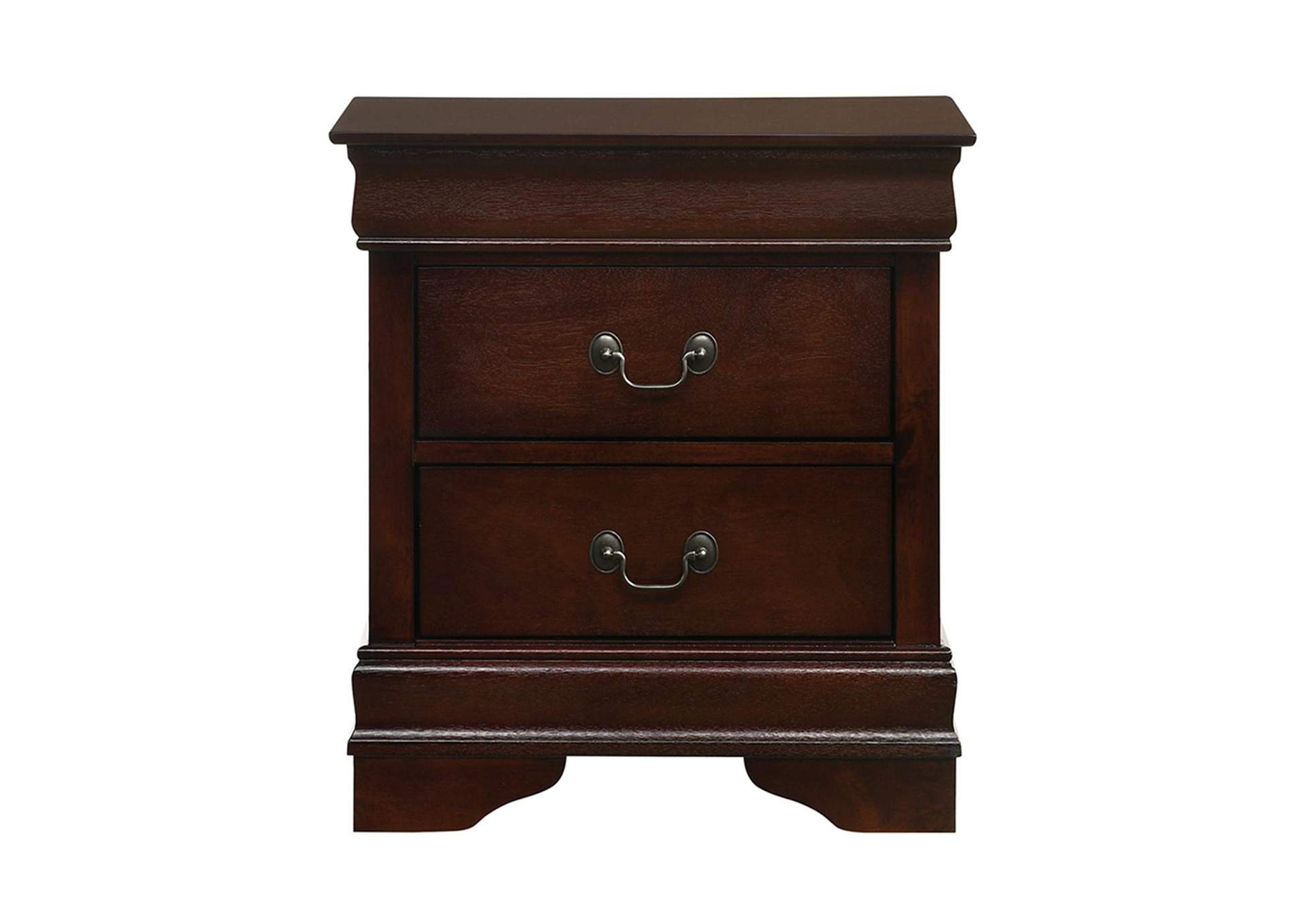Louis Philippe 2 - Drawer Nightstand In Cherry image 9