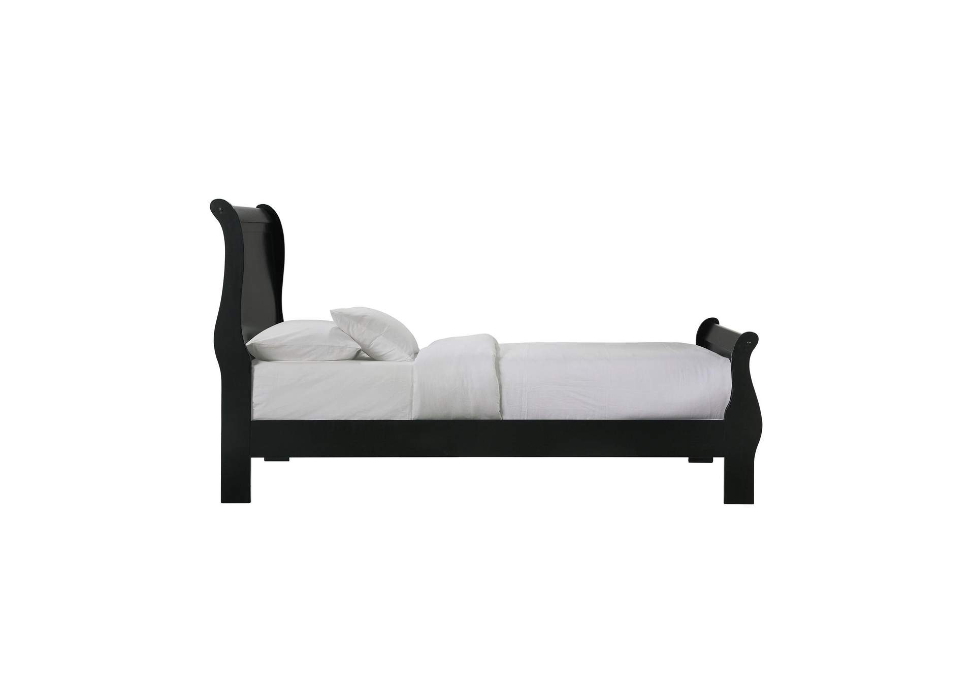 Louis Philippe Twin Panel Bed In Black image 5