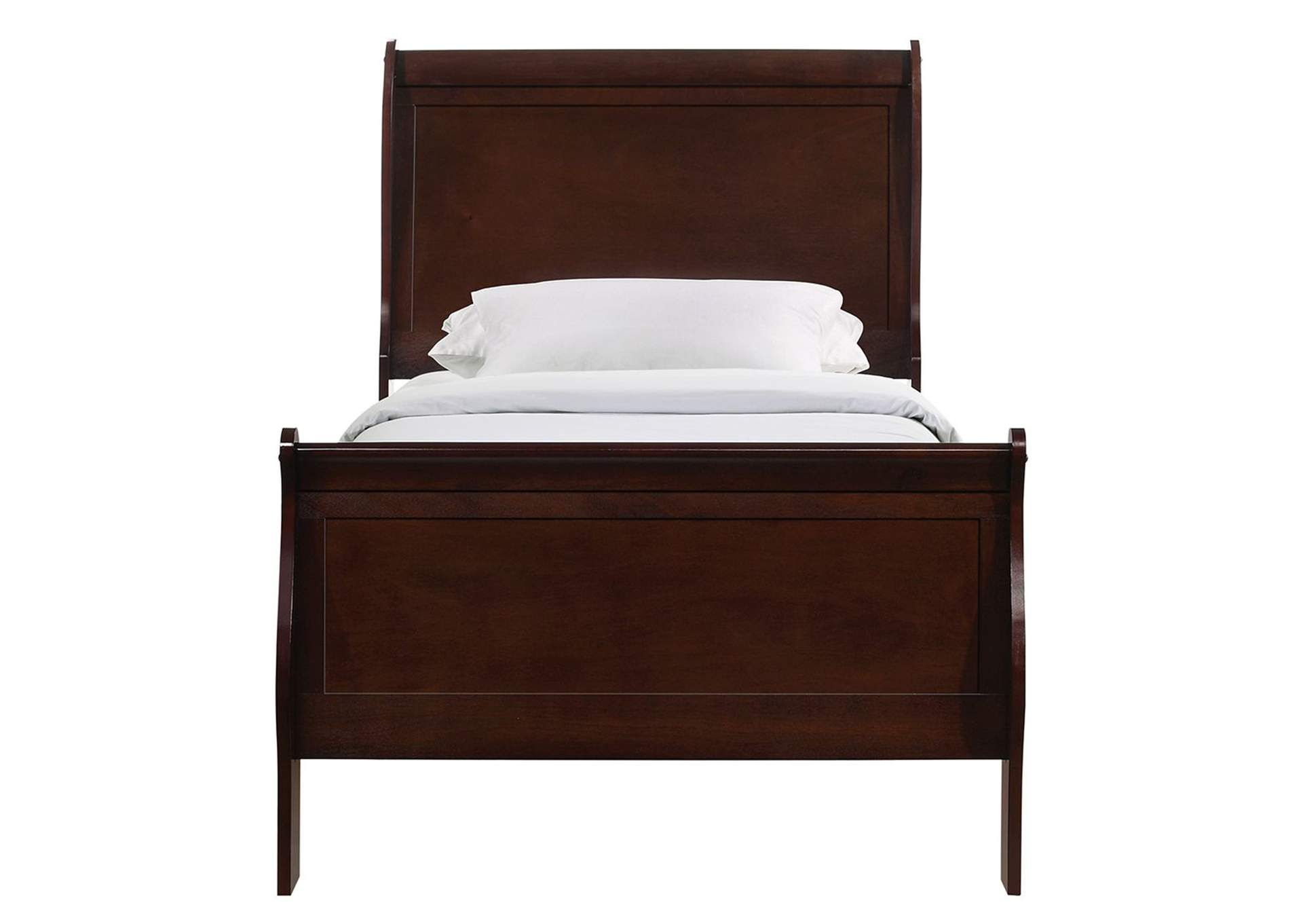 Louis Philippe Twin Panel Bed In Cherry