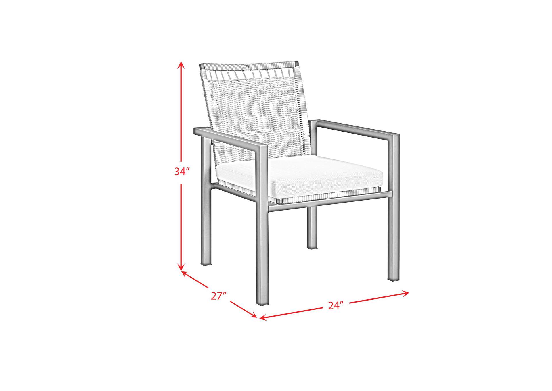 Luffy Dining Chair With Olefin Beige In Black 2 Per Carton image 5