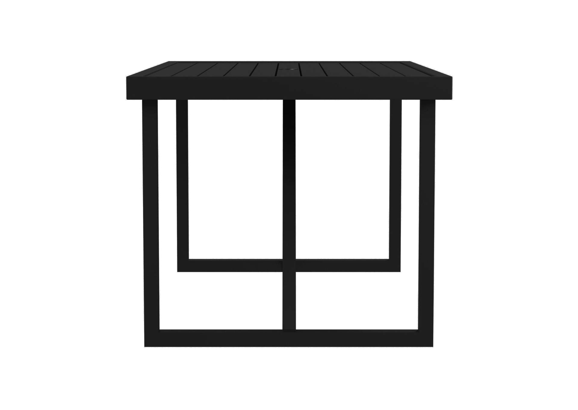 Luffy Dining Table With Parasol Hole In Black image 5