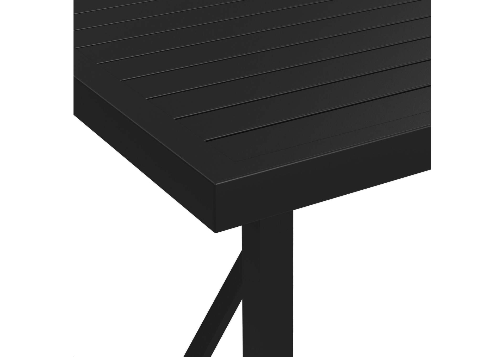 Luffy Dining Table With Parasol Hole In Black image 6