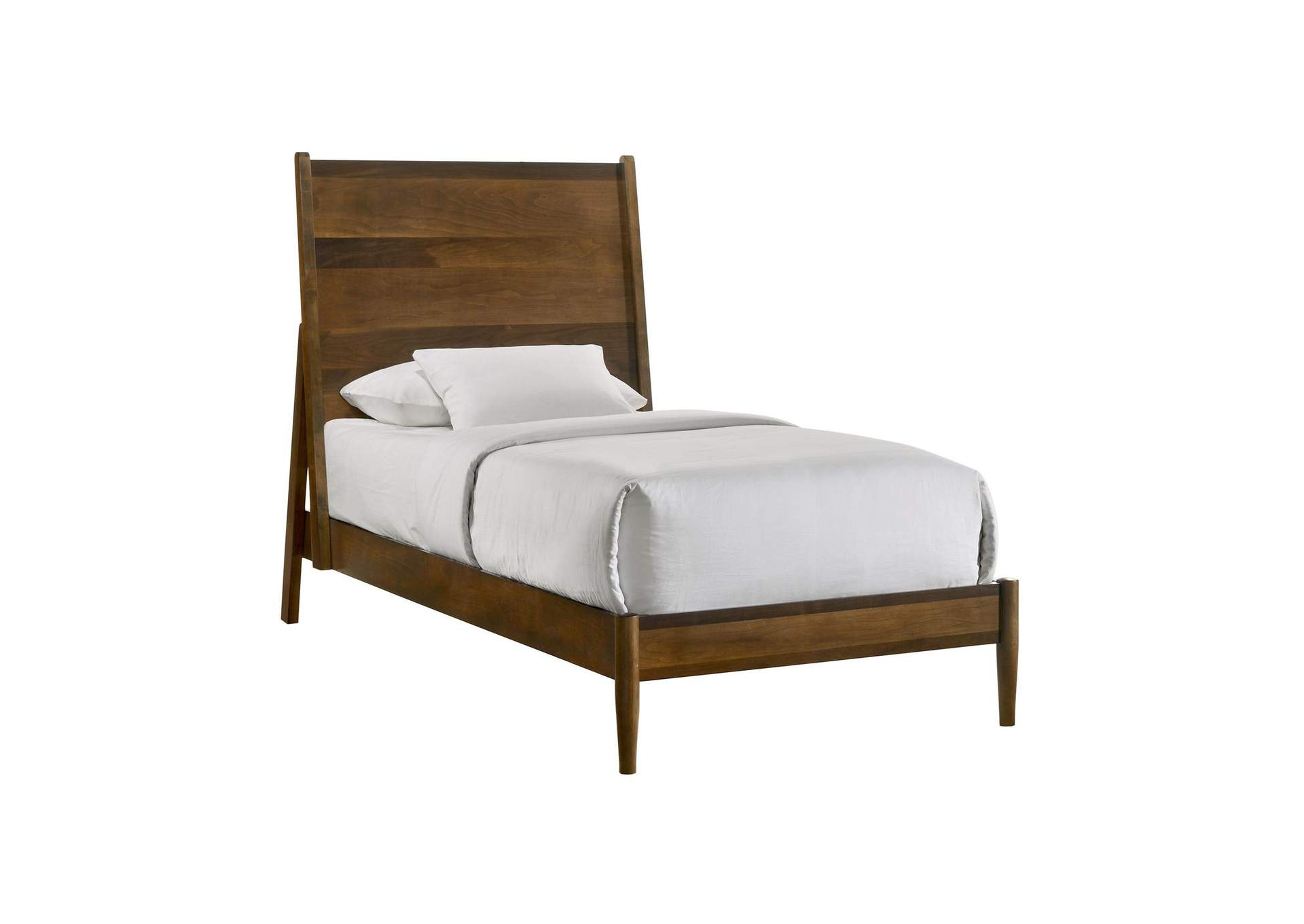 Malibu Twin Panel Bed In Walnut image 7