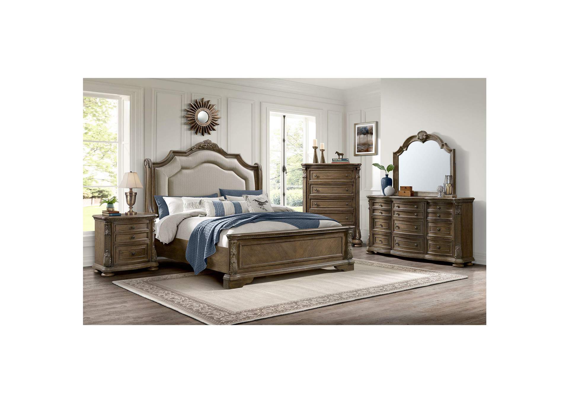 Madison Park 2 - Drawer Nightstand With USB In Walnut image 1