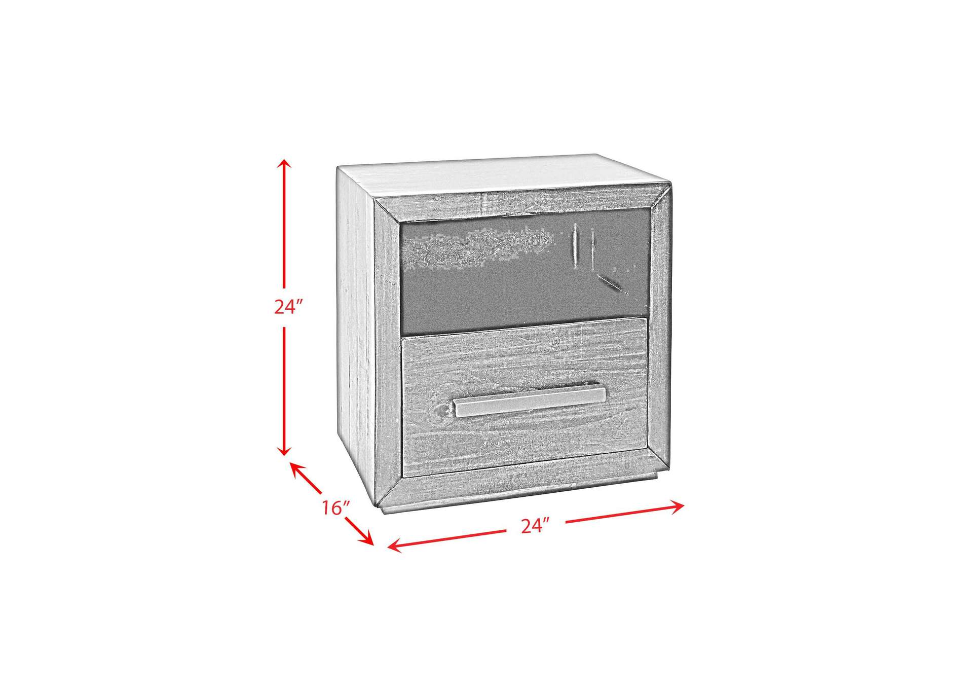 Magnum Nightstand In Grey image 7