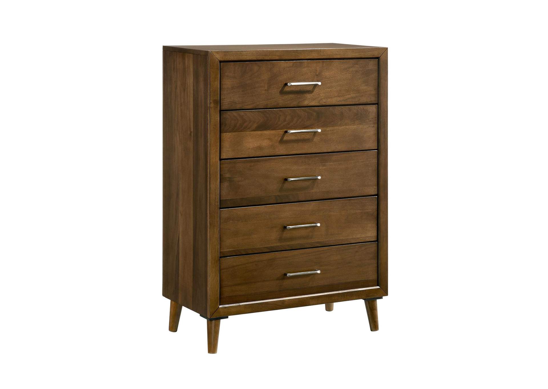 Malibu 5 - Drawer Chest In Walnut image 9