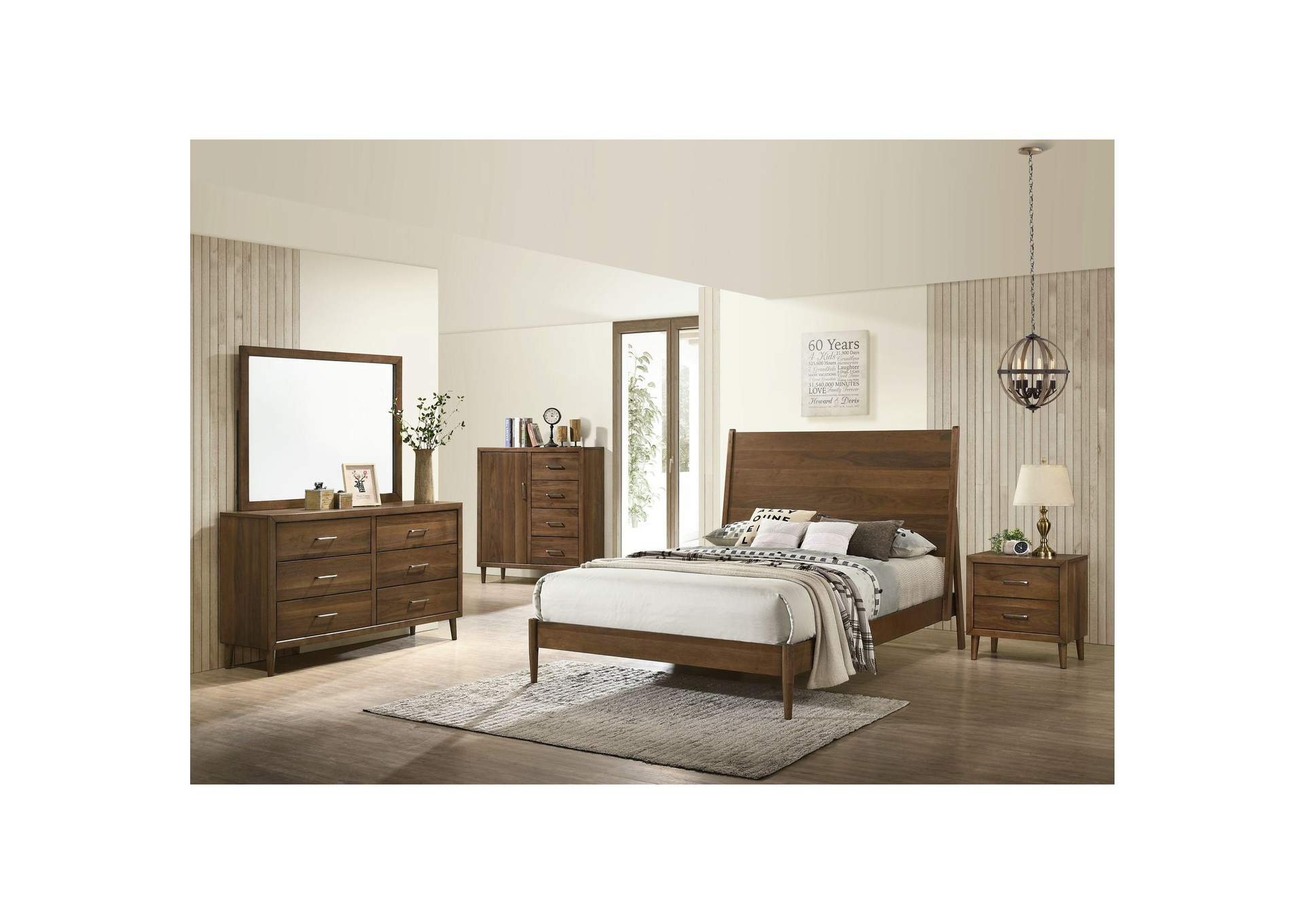 Malibu 6 - Drawer Dresser In Walnut image 1