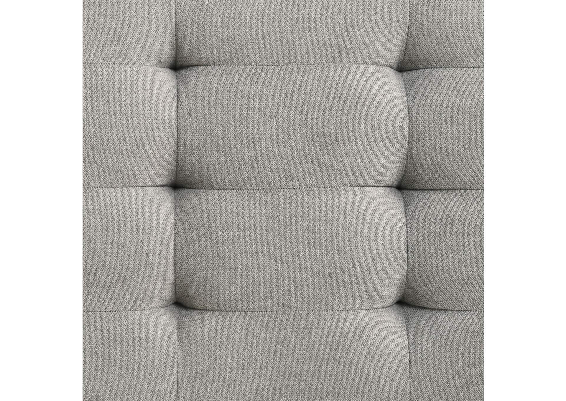 Malibu Bench With Grey Fabric In Walnut image 11